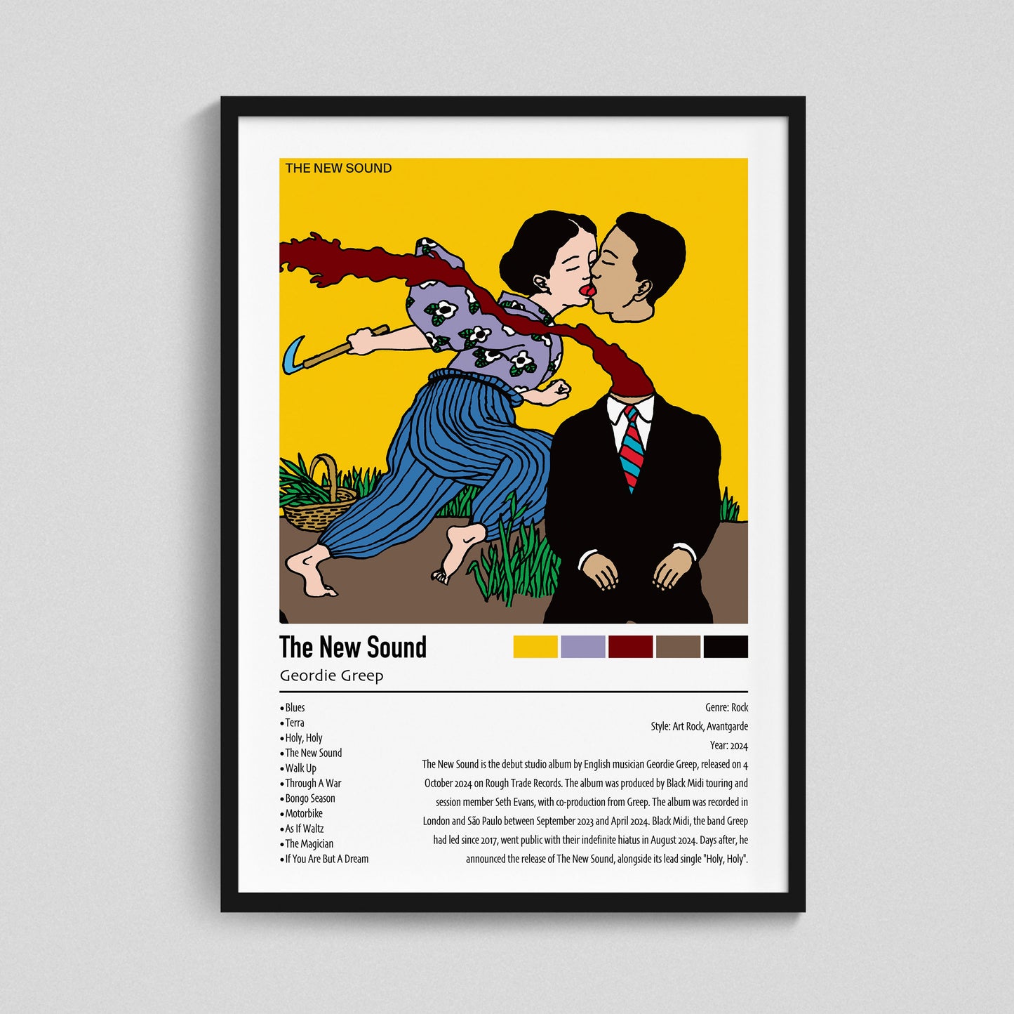 Geordie Greep |The New Sound | Custom Album Cover Poster Print