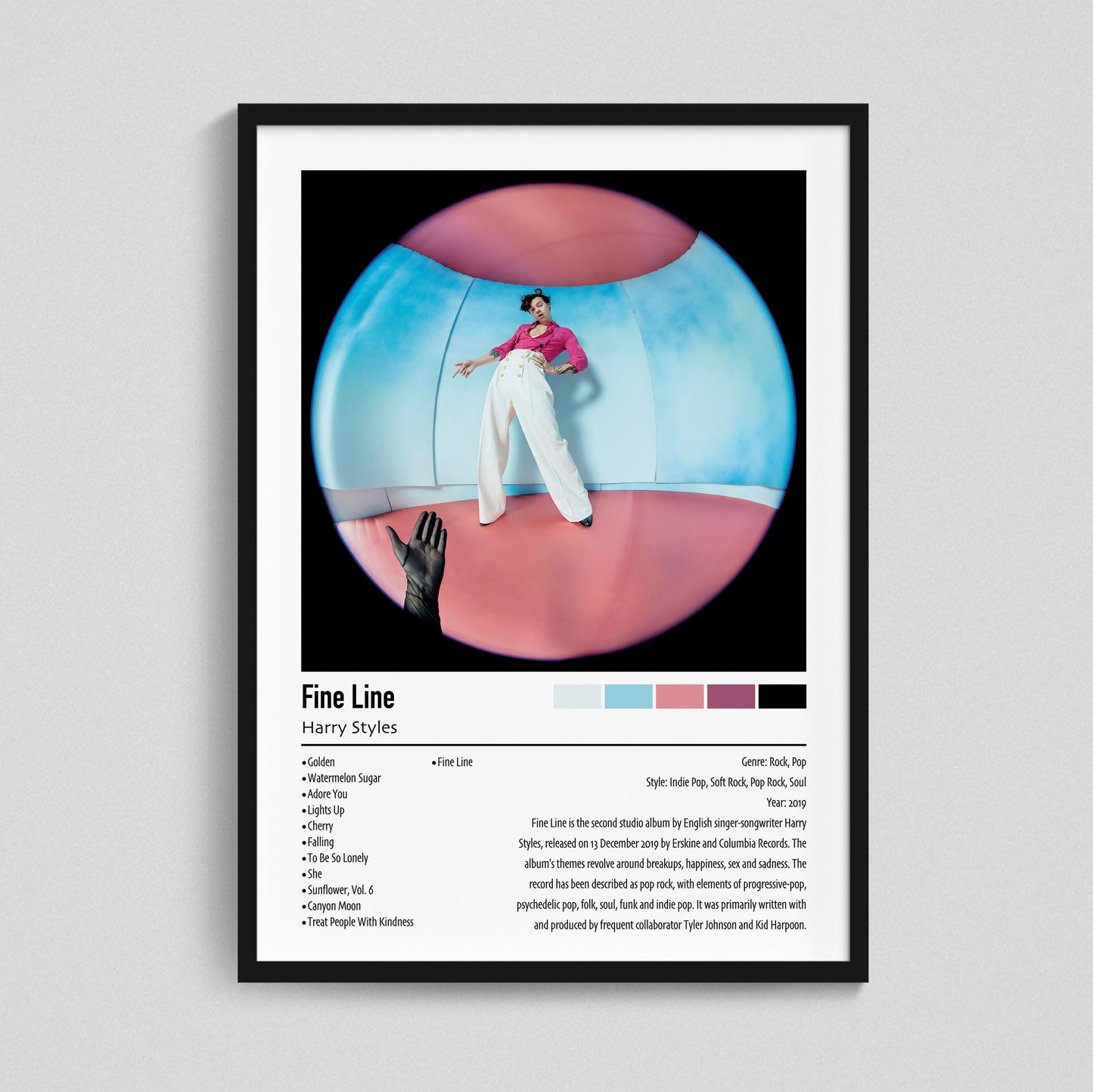 Harry Styles | Fine Line | Custom Album Cover Poster Print