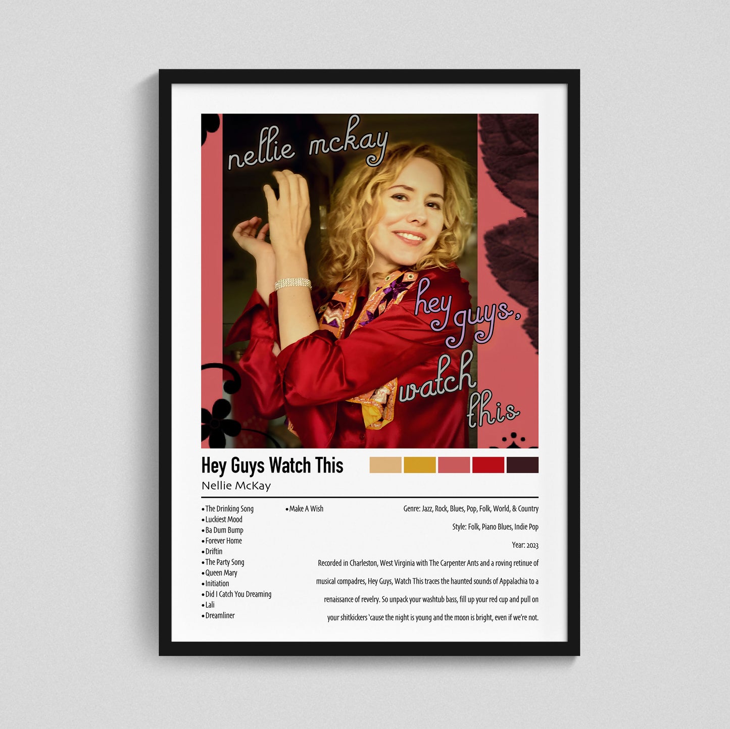 Nellie Mckay | Hey Guys Watch This | Custom Album Cover Poster Print