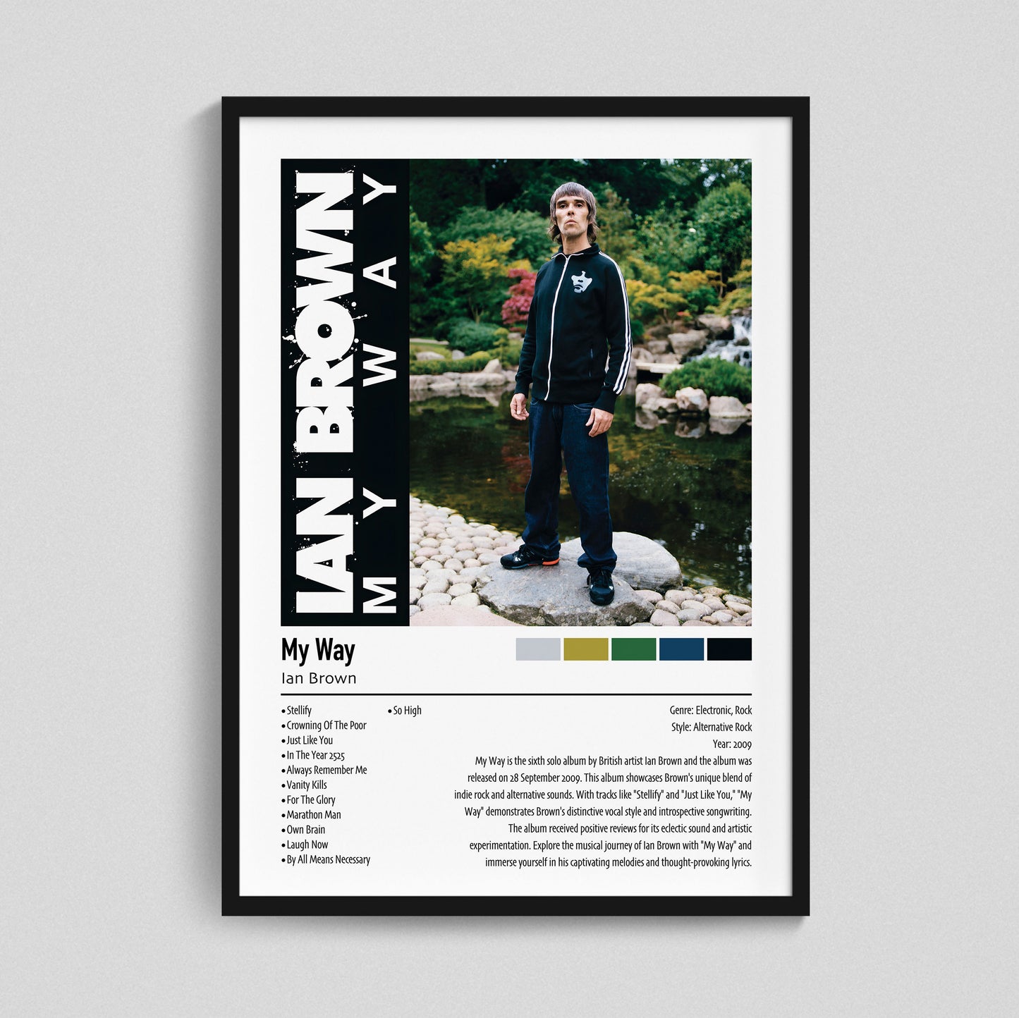 lan Brown | My Way | Custom Album Cover Poster Print