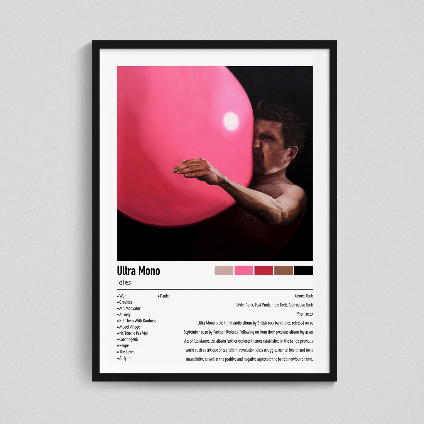 Idles | Ultra Mono | Custom Album Cover Poster Print