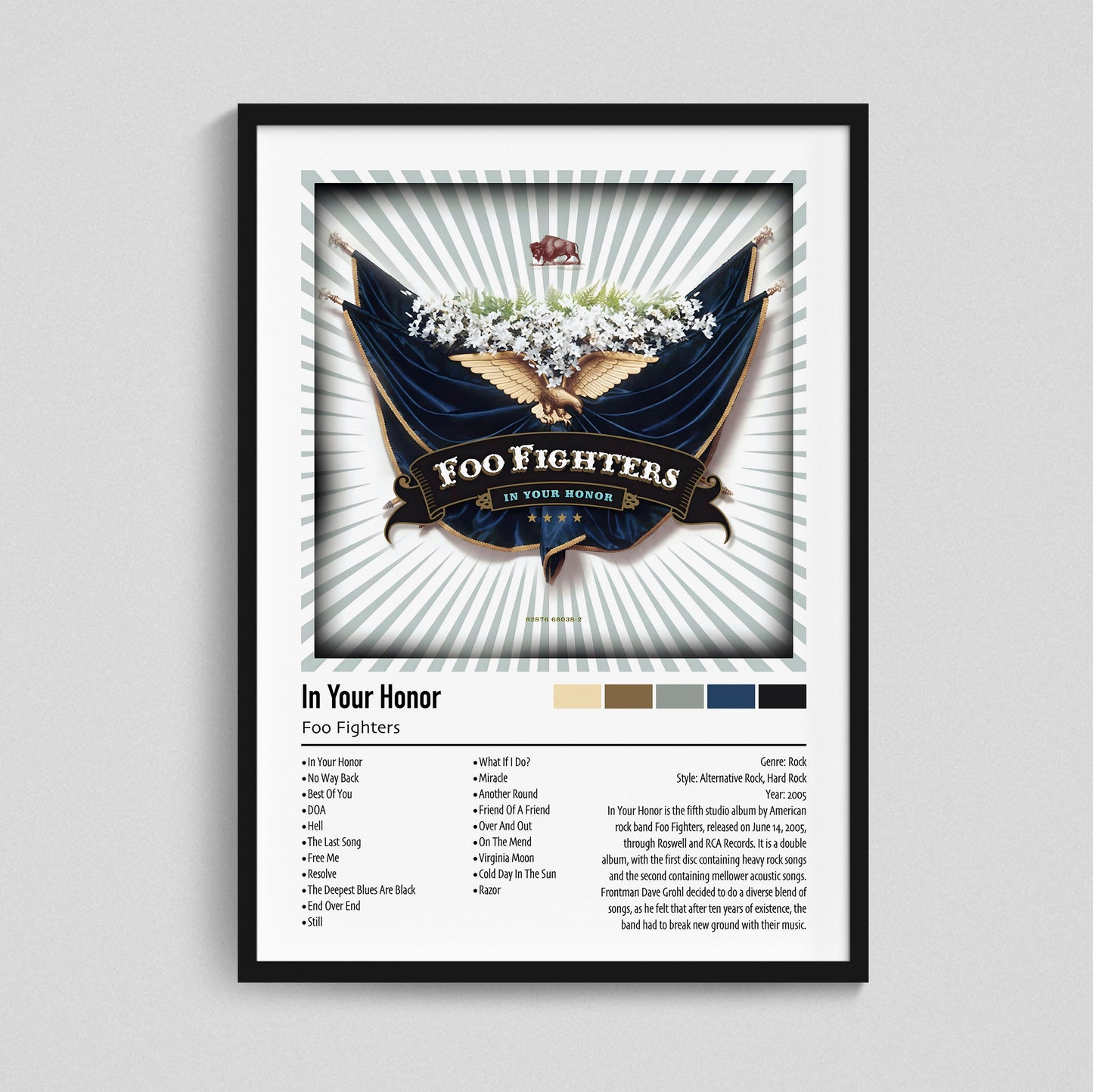 Foo Fighters | In Your Honor | Custom Album Cover Poster Print
