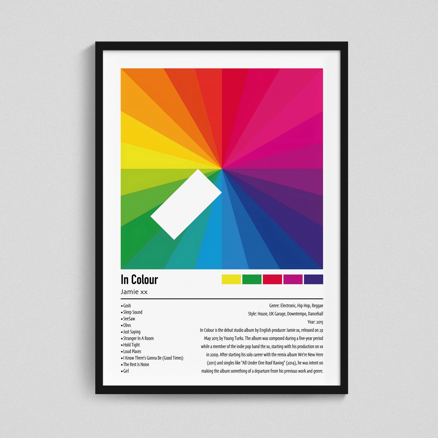 Jamie xx | In Colour | Custom Album Cover Poster Print