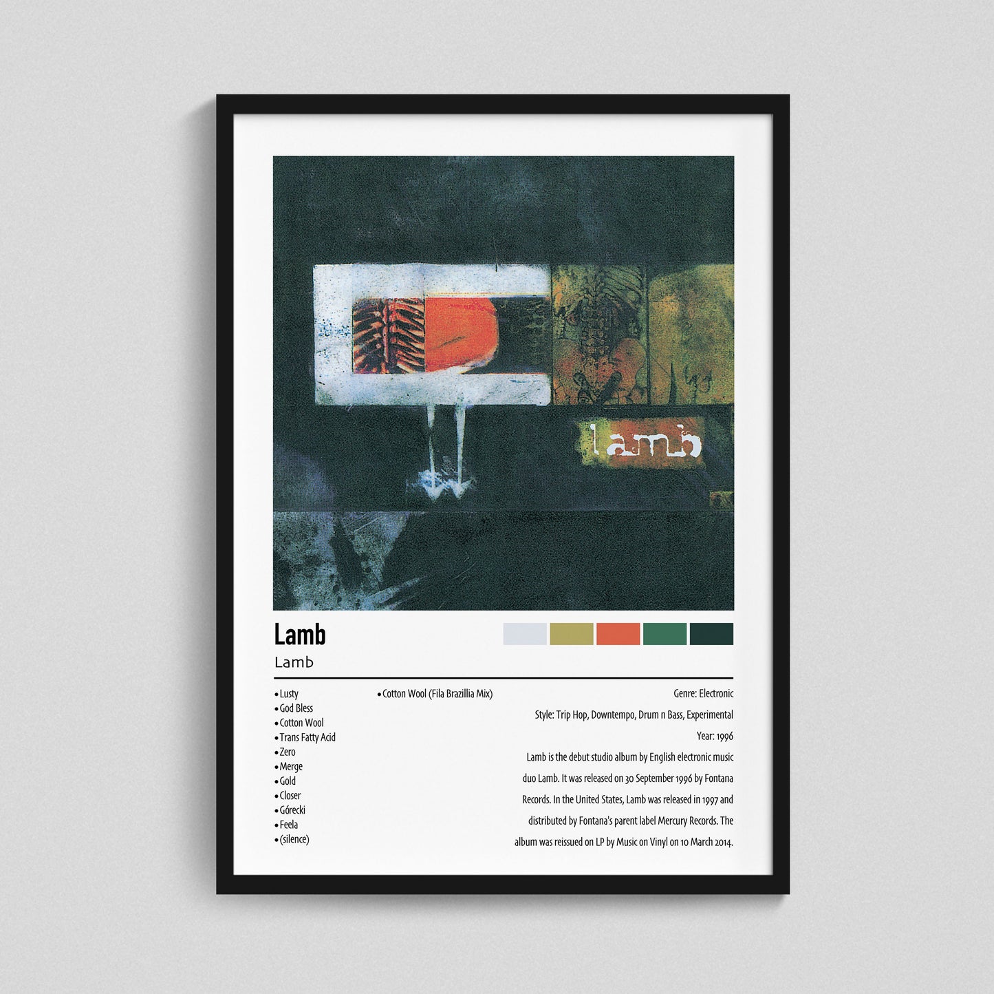 Lamb | Lamb | Custom Album Cover Poster Print