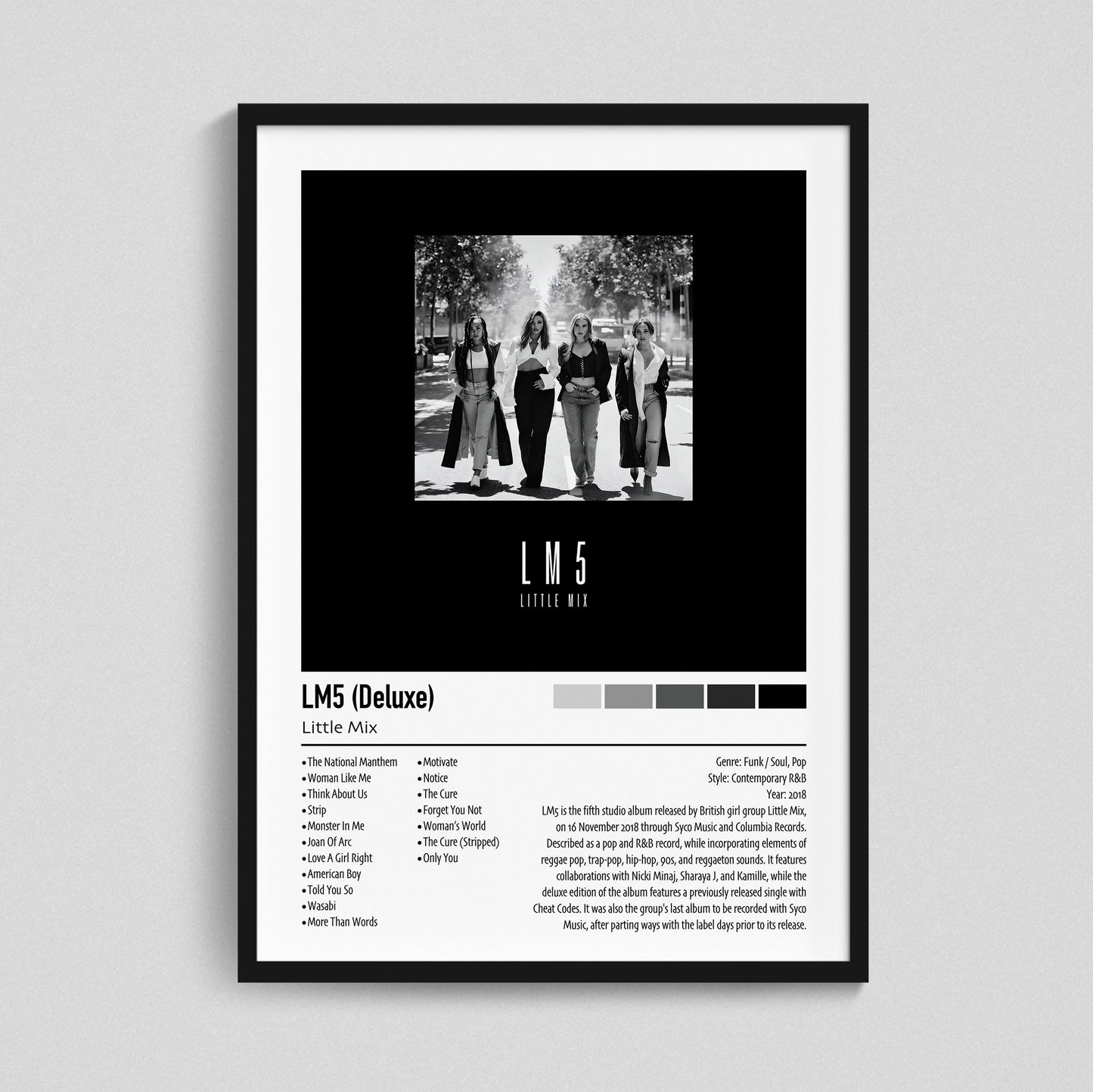 Little Mix | LM5 (Deluxe) | Custom Album Cover Poster Print