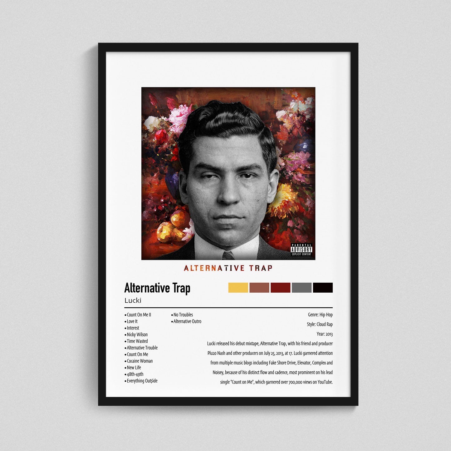 Lucki | Alternative Trap | Custom Album Cover Poster Print