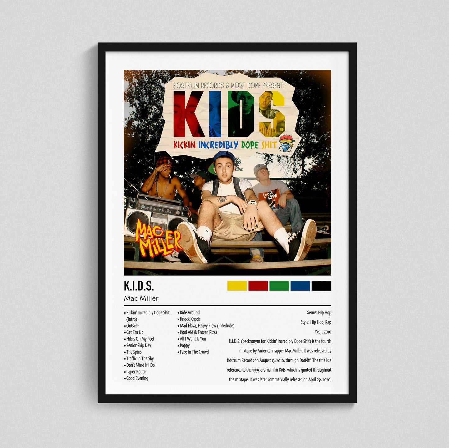 Mac Miller | K.I.D.S. | Custom Album Cover Poster Print