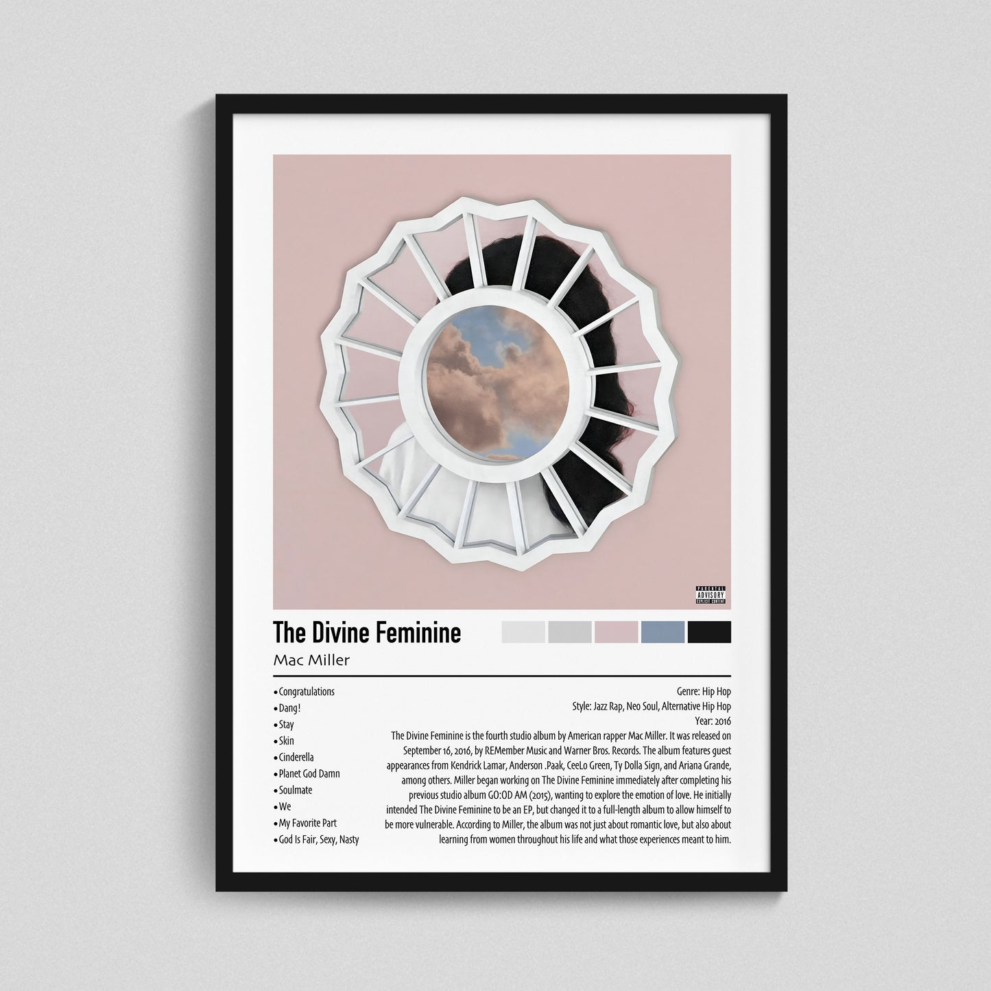 Mac Miller | The Divine Feminine | Custom Album Cover Poster Print