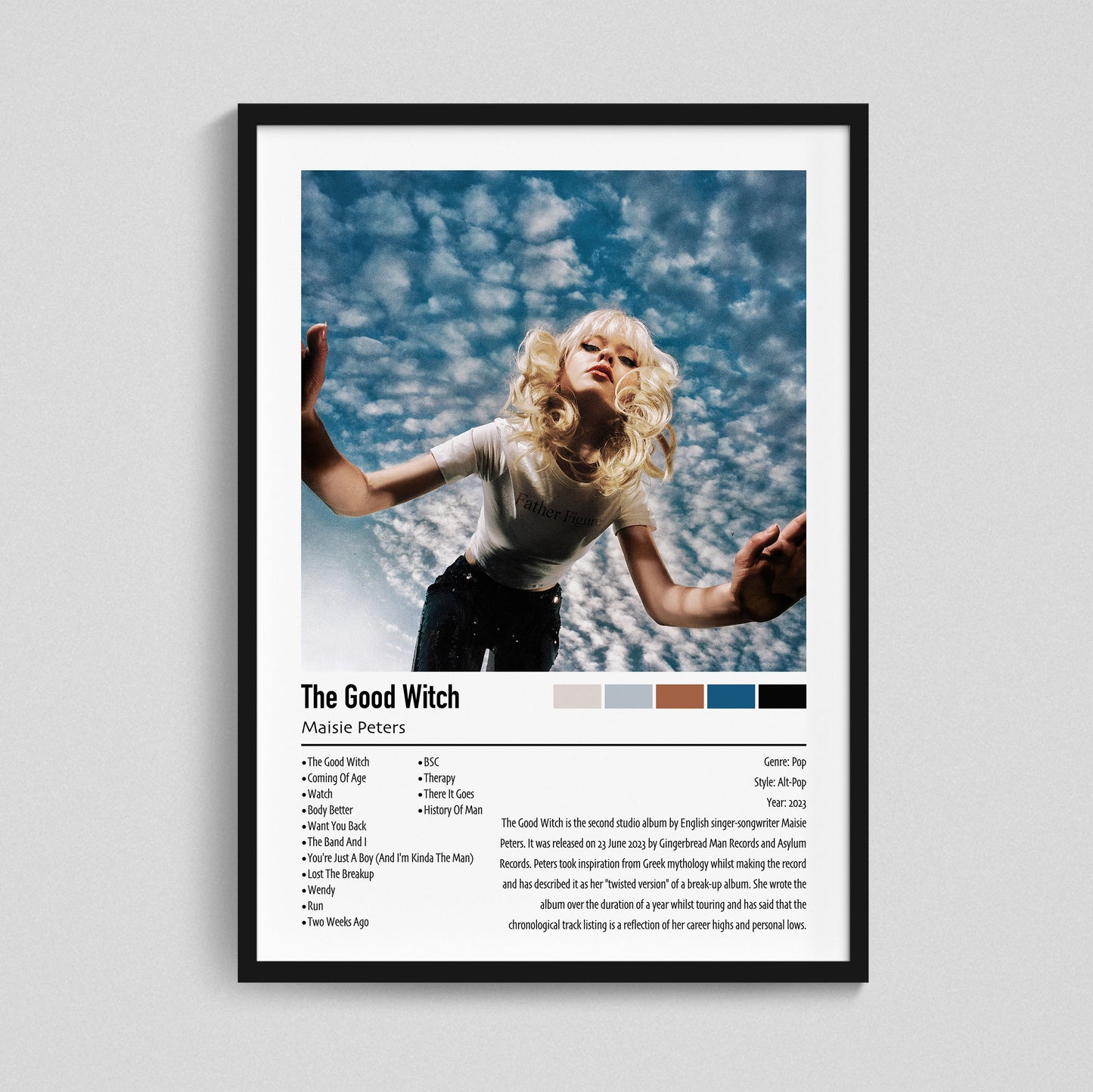 Maisie Peters | The Good Witch | Custom Album Cover Poster Print