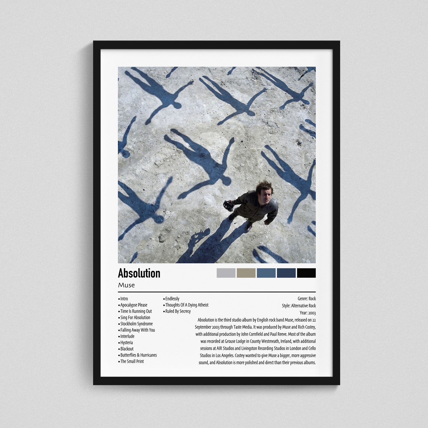 Muse | Absolution | Custom Album Cover Poster Print