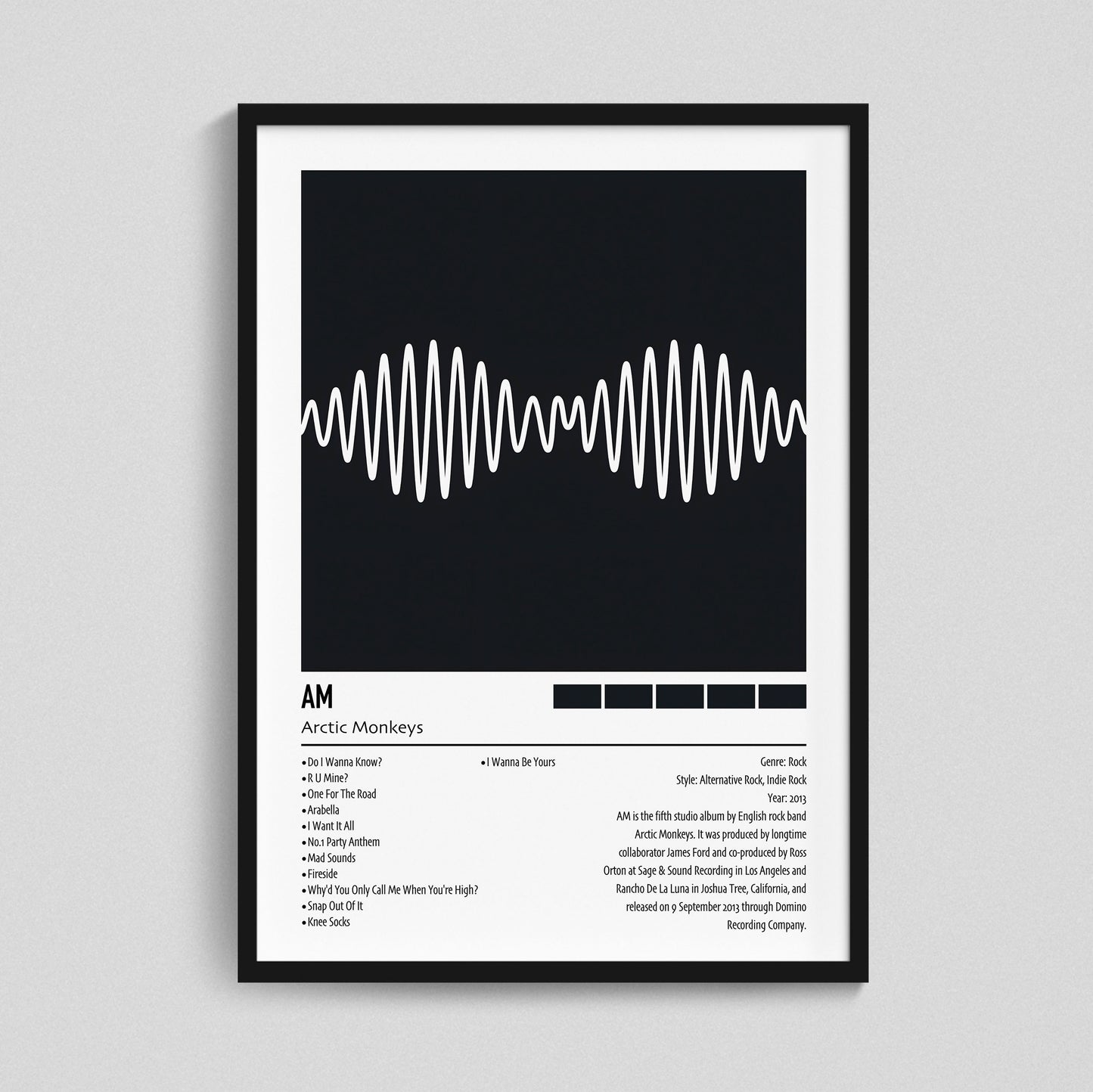 Arctic Monkeys | AM | Custom Album Cover Poster Print