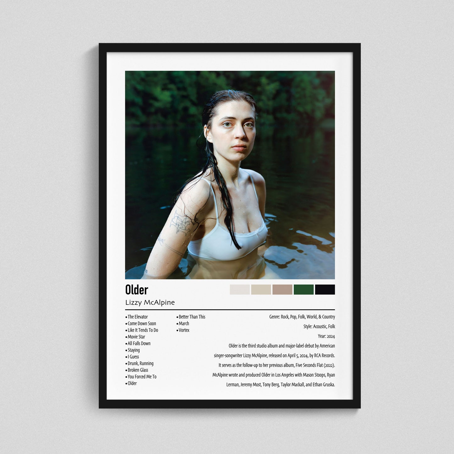 Lizzy McAlpine | Older | Custom Album Cover Poster Print