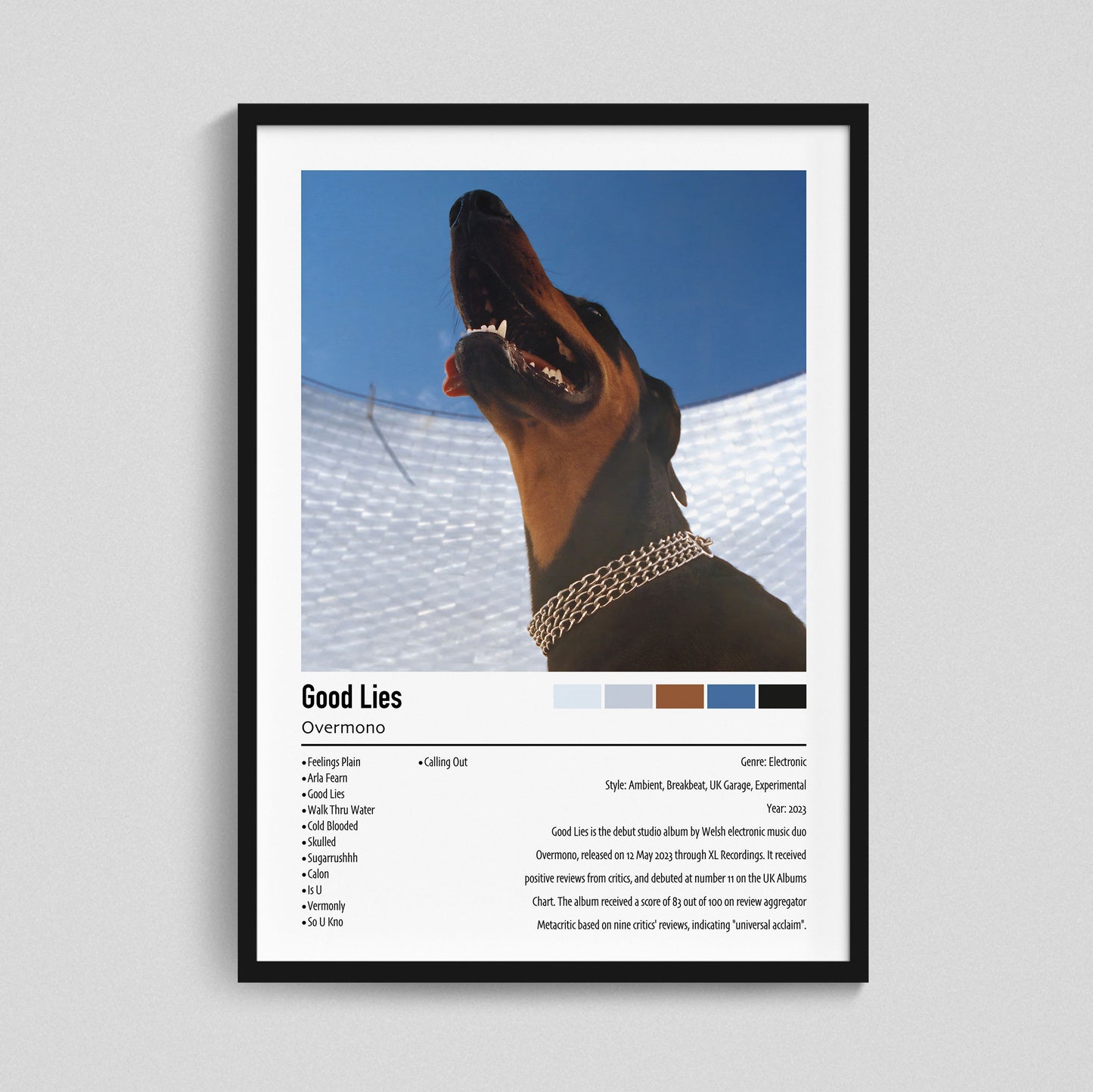 Overmono | Good Lies | Custom Album Cover Poster Print