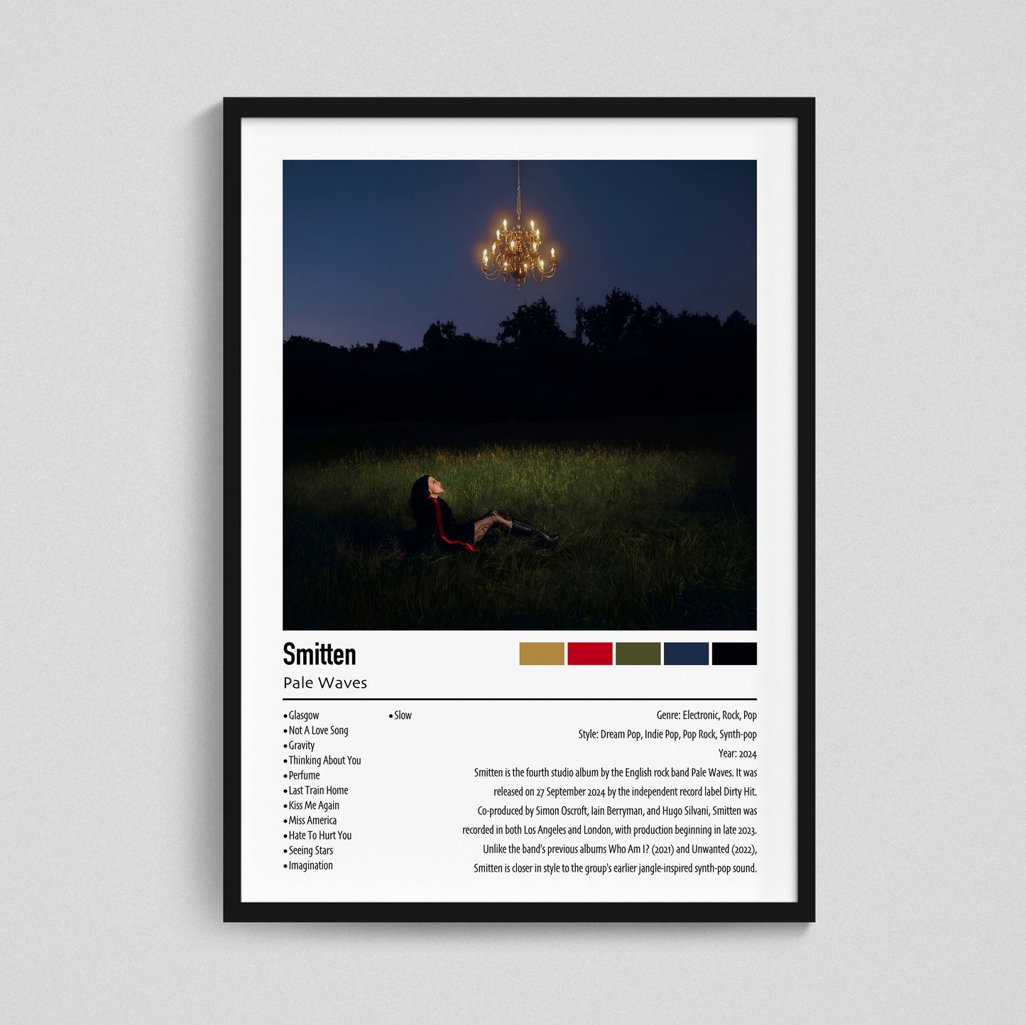 Pale Waves | Smitten | Custom Album Cover Poster Print