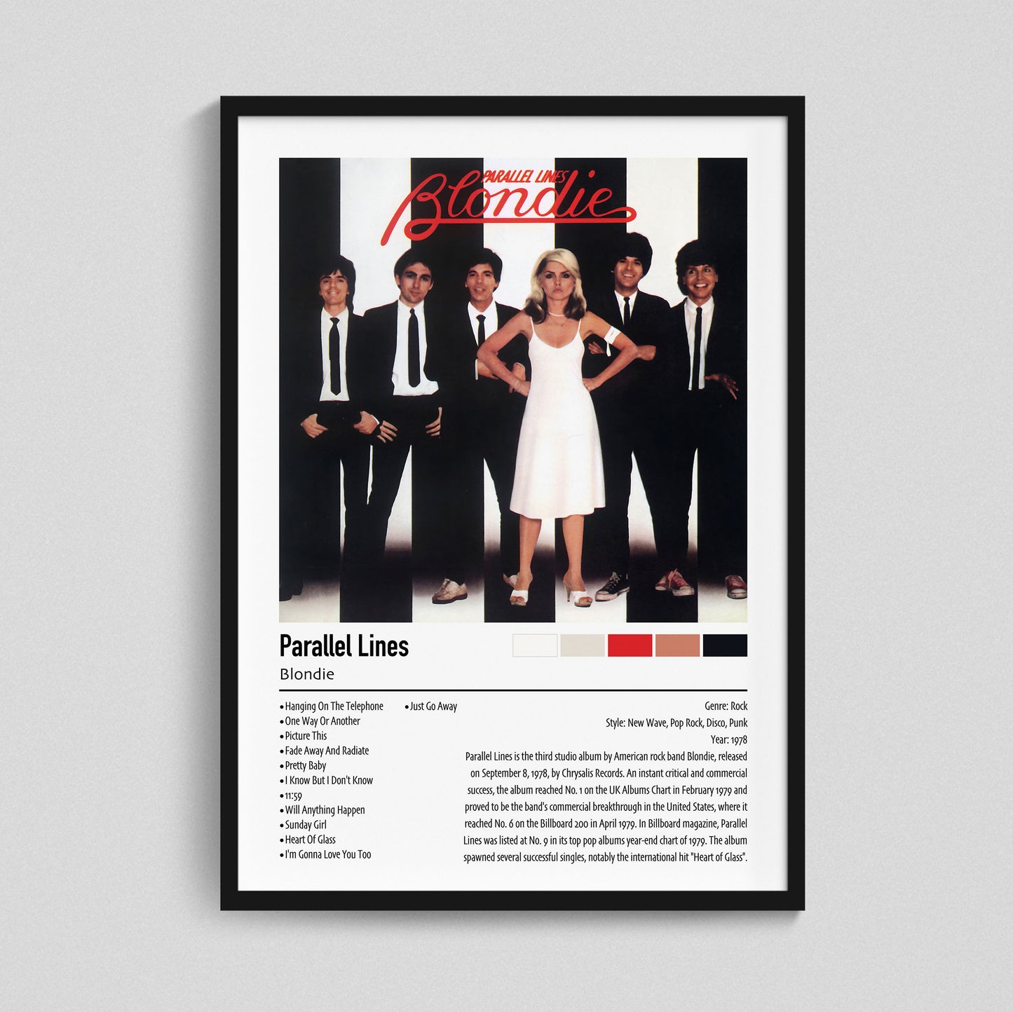 Blondie | Parallel Lines | Custom Album Cover Poster Print