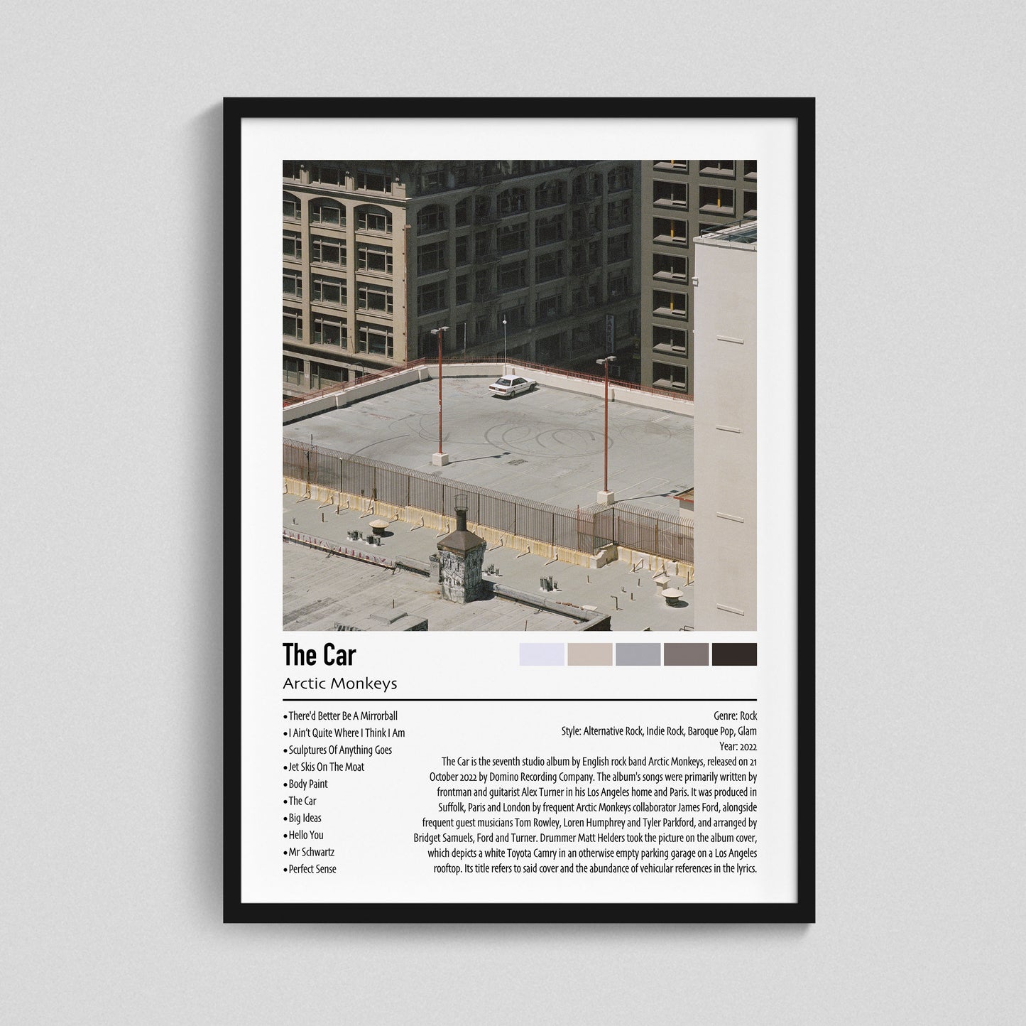 Arctic Monkeys | The Car | Custom Album Cover Poster Print