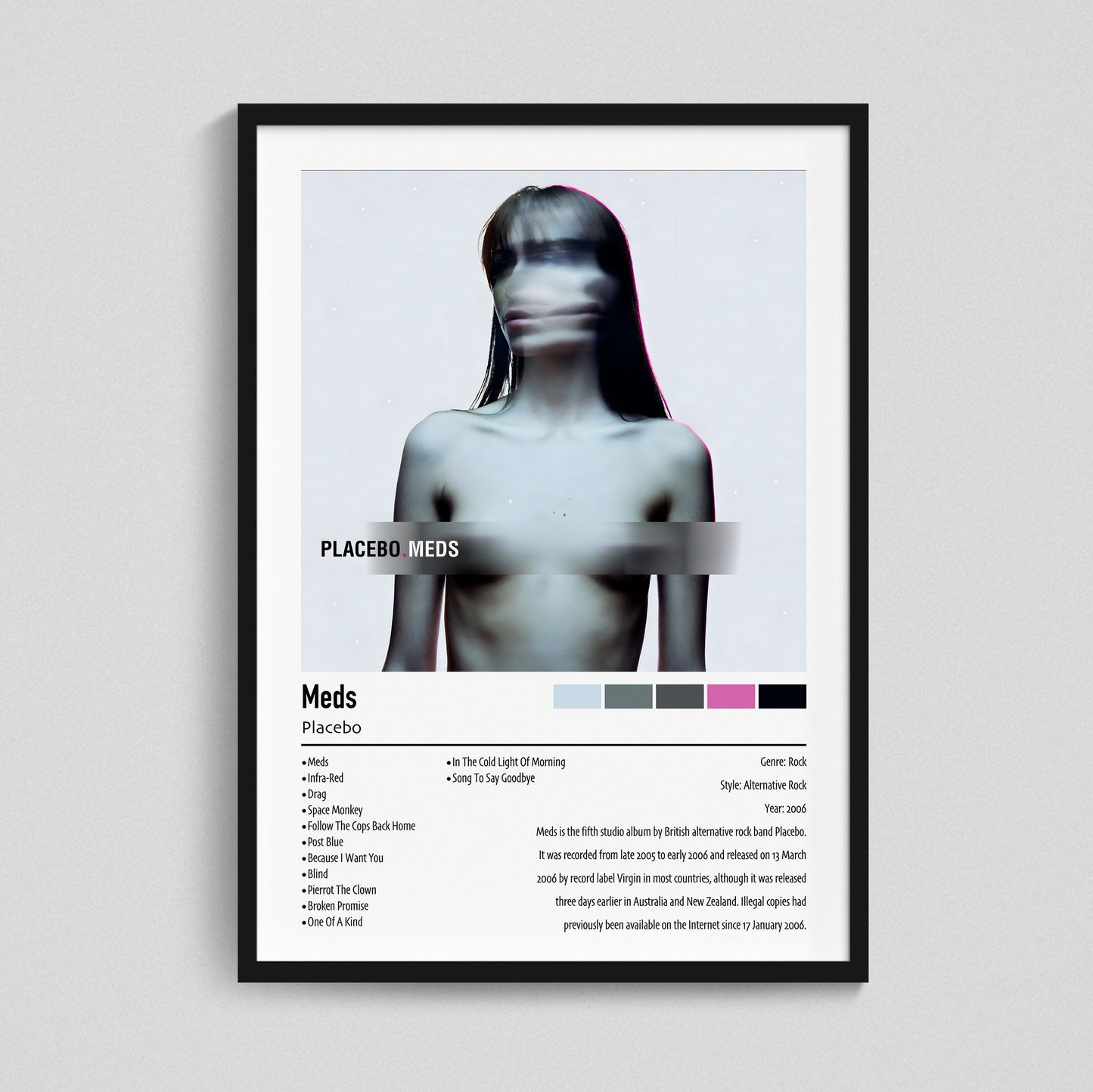 Placebo | Meds | Custom Album Cover Poster Print