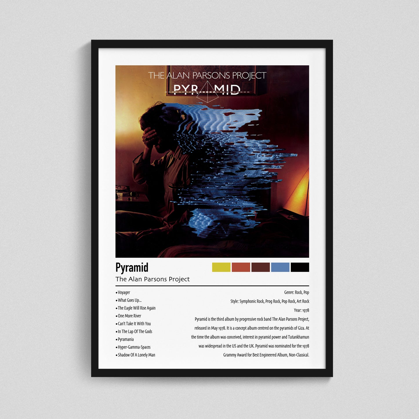 The Alan Parsons Project | Pyramid | Custom Album Cover Poster Print
