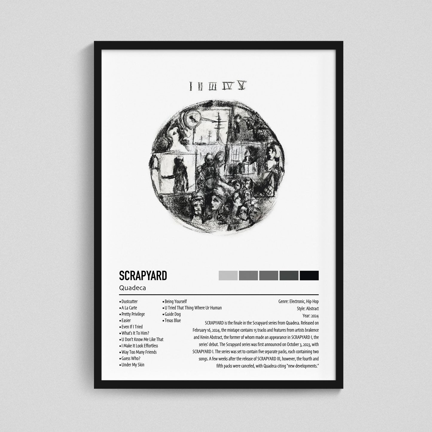 Quadeca | SCRAPYARD | Custom Album Cover Poster Print