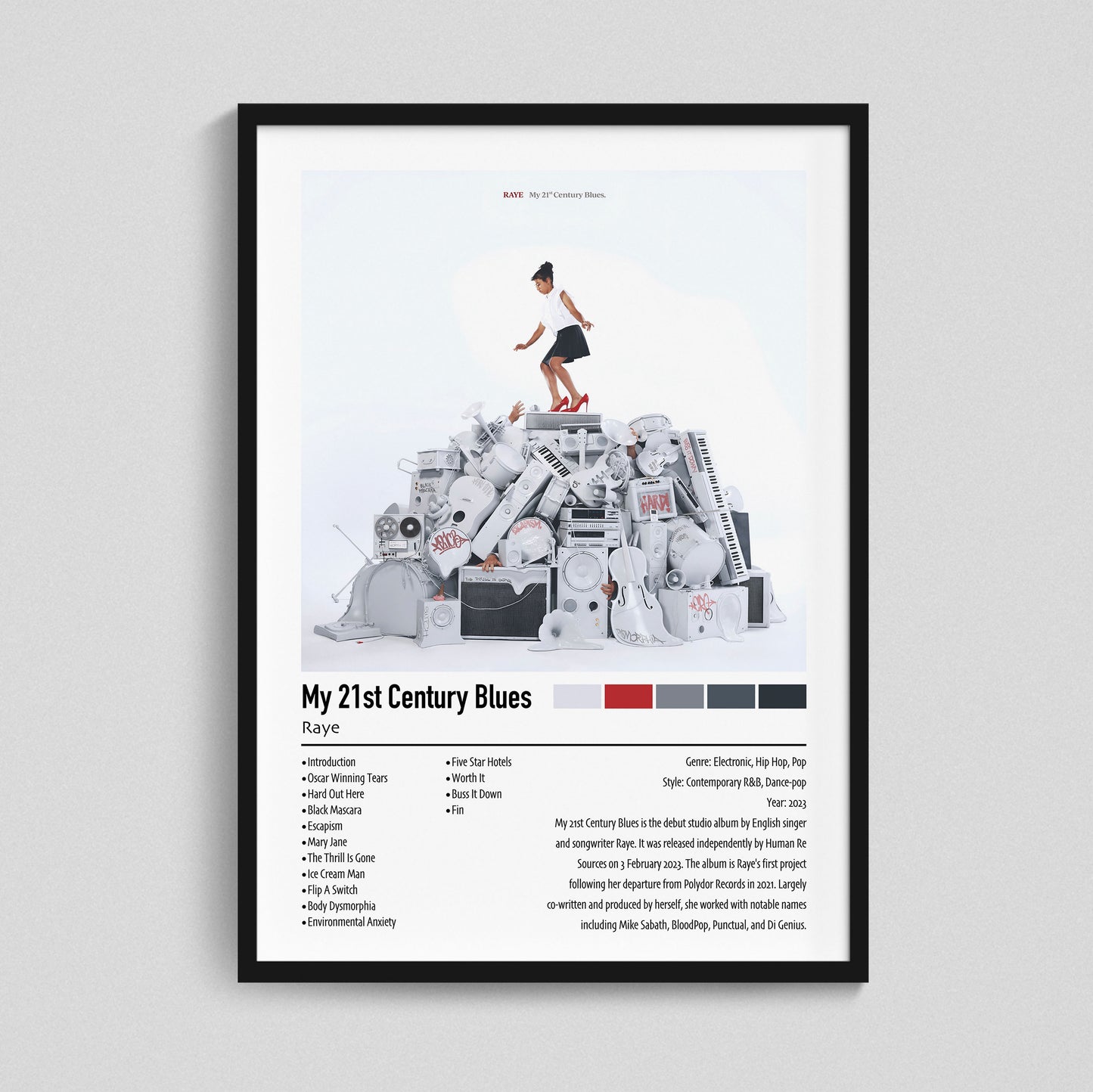 Raye | My 21st Century Blues | Custom Album Cover Poster Print