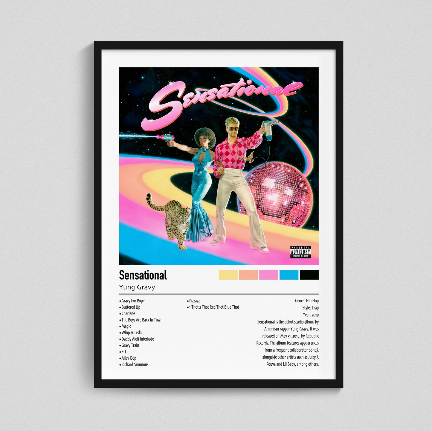 Yung Gravy | Sensational | Custom Album Cover Poster Print