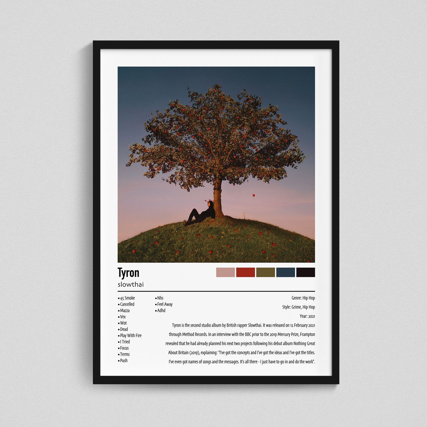 slowthai | Tyron | Custom Album Cover Poster Print