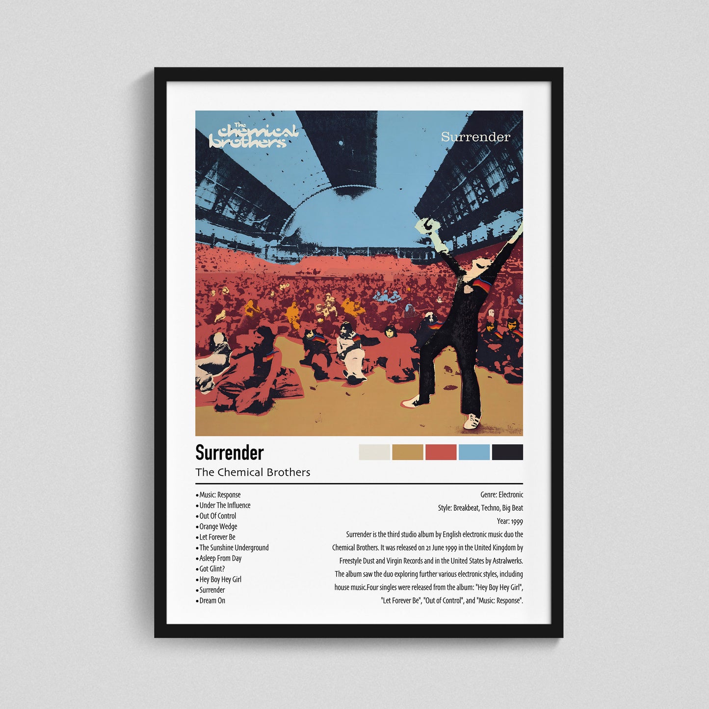 The Chemical Brothers | Surrender | Custom Album Cover Poster Print