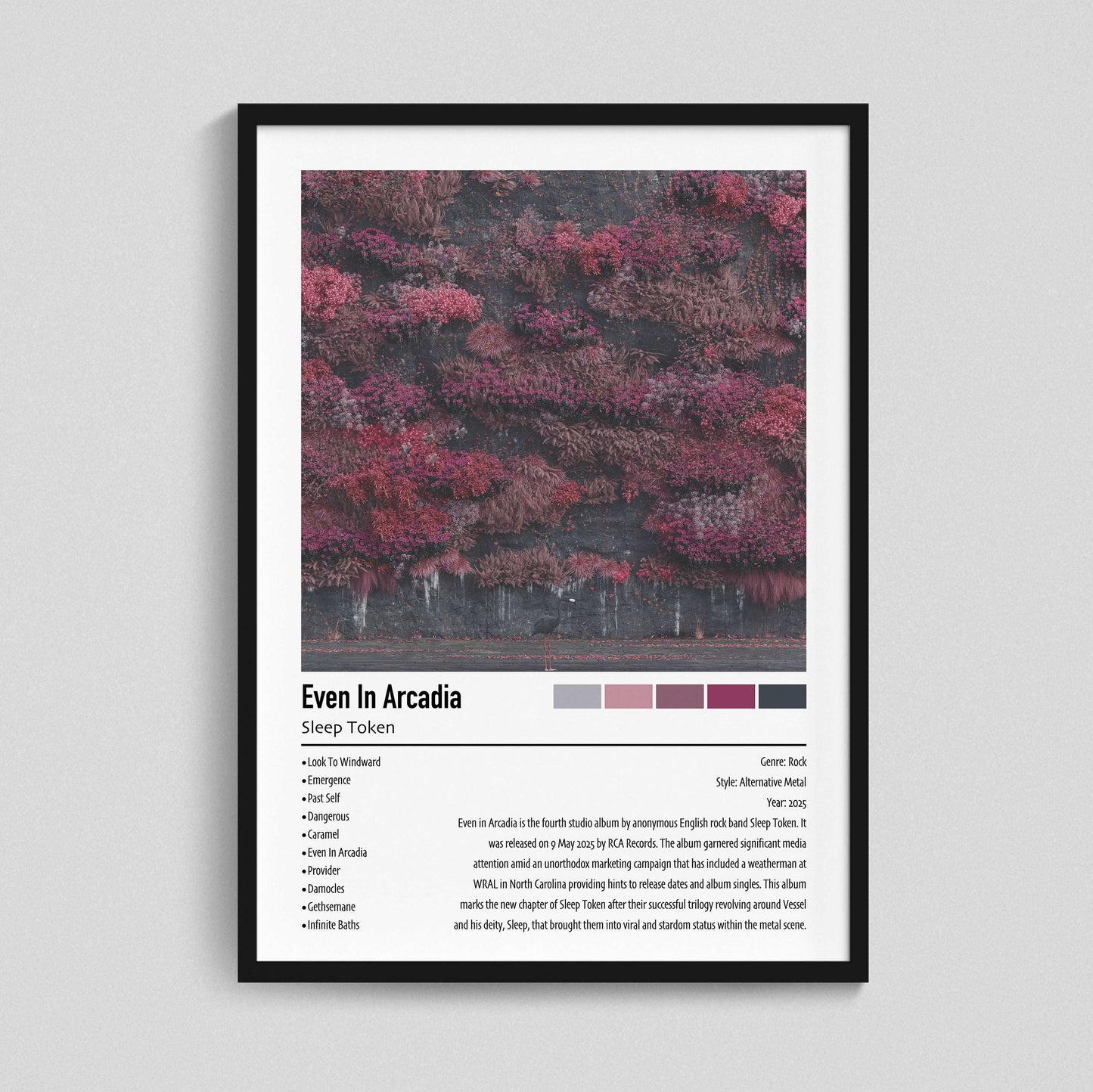 Sleep Token | Even In Arcadia | Custom Album Cover Poster Print