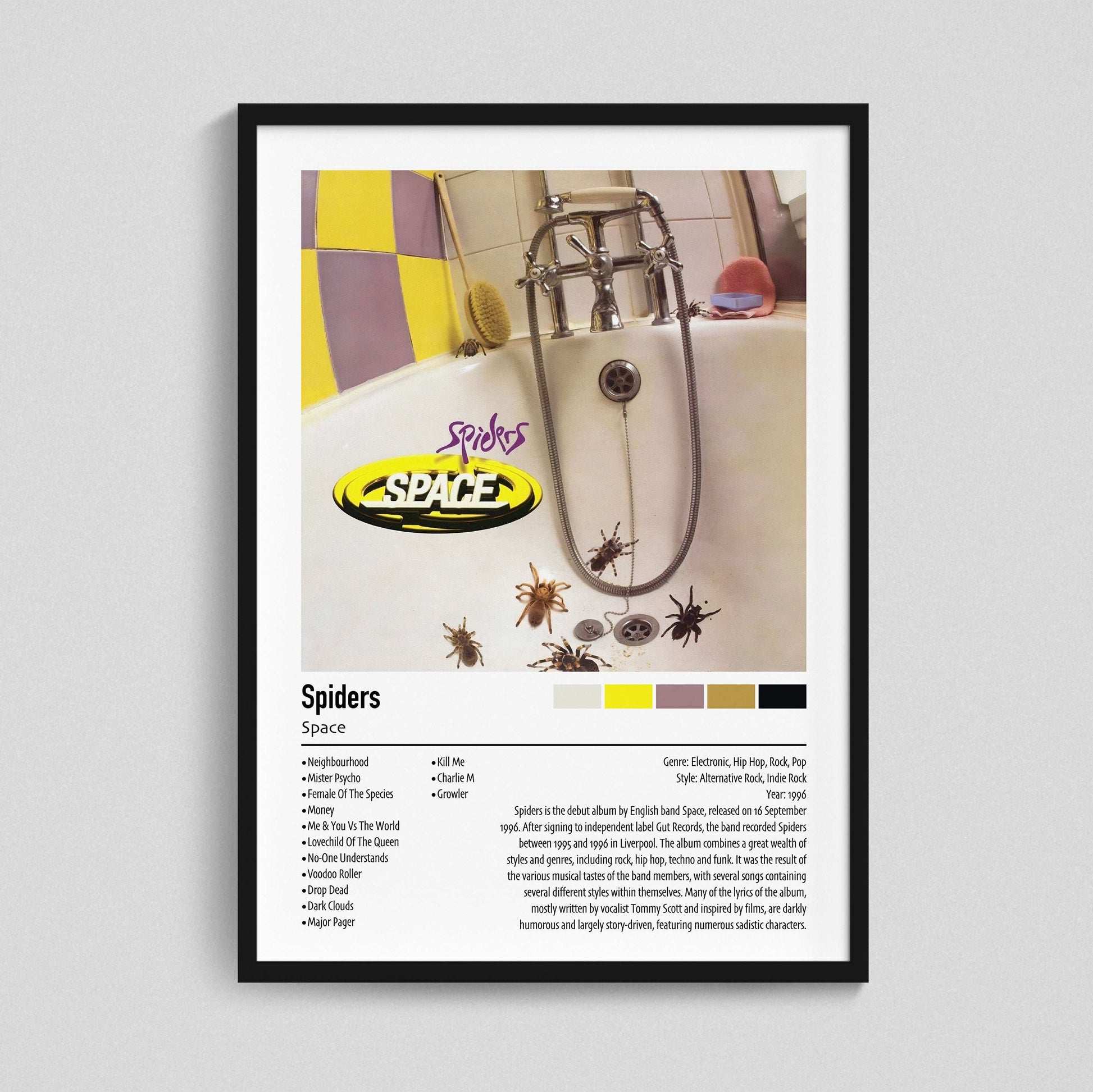 Space | Spiders | Custom Album Cover Poster Print