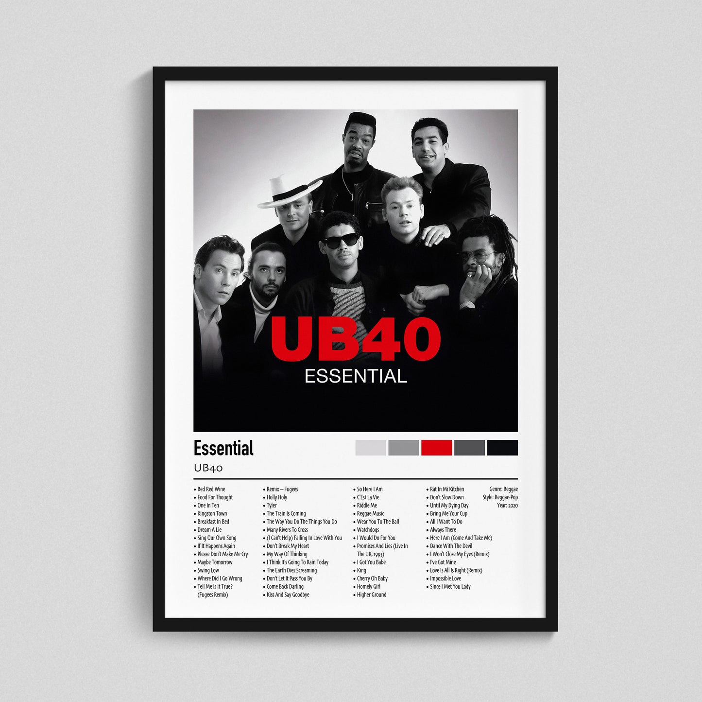 UB40 | Essential | Custom Album Cover Poster Print