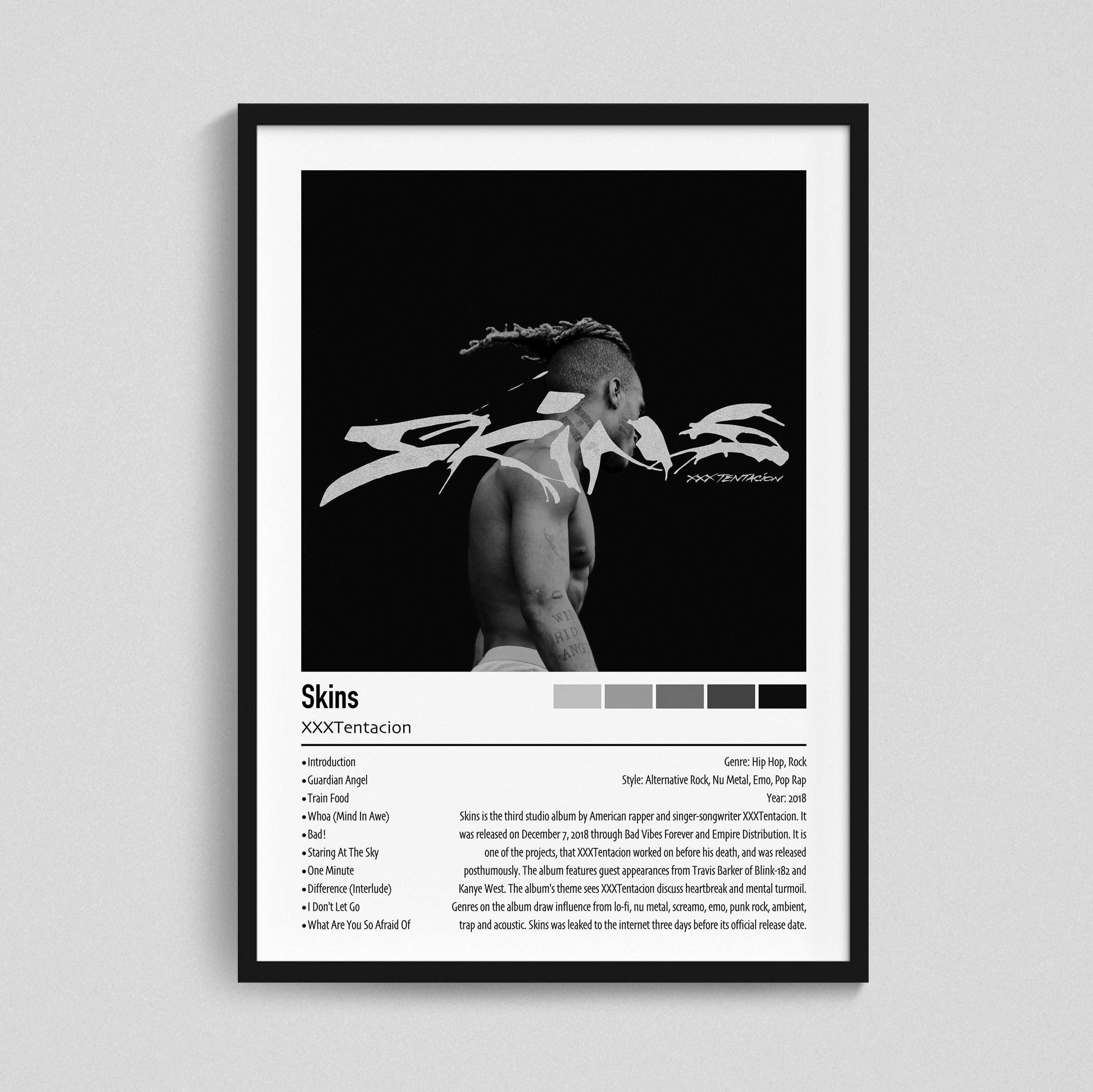 XXXTentacion | Skins | Custom Album Cover Poster Print