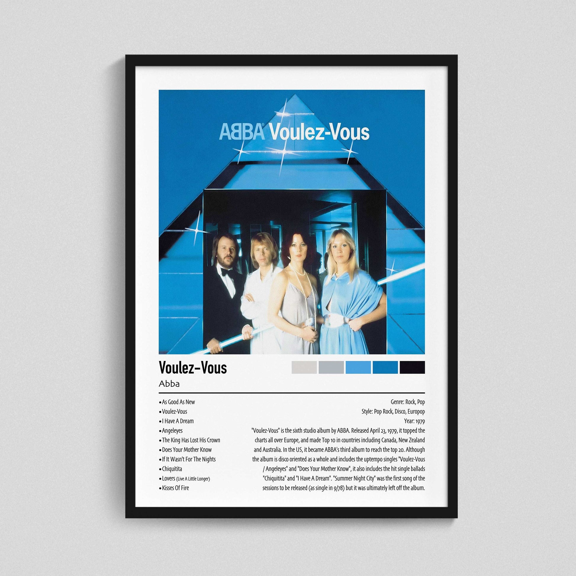 Abba | Voulez-Vous | Custom Album Cover Poster Print