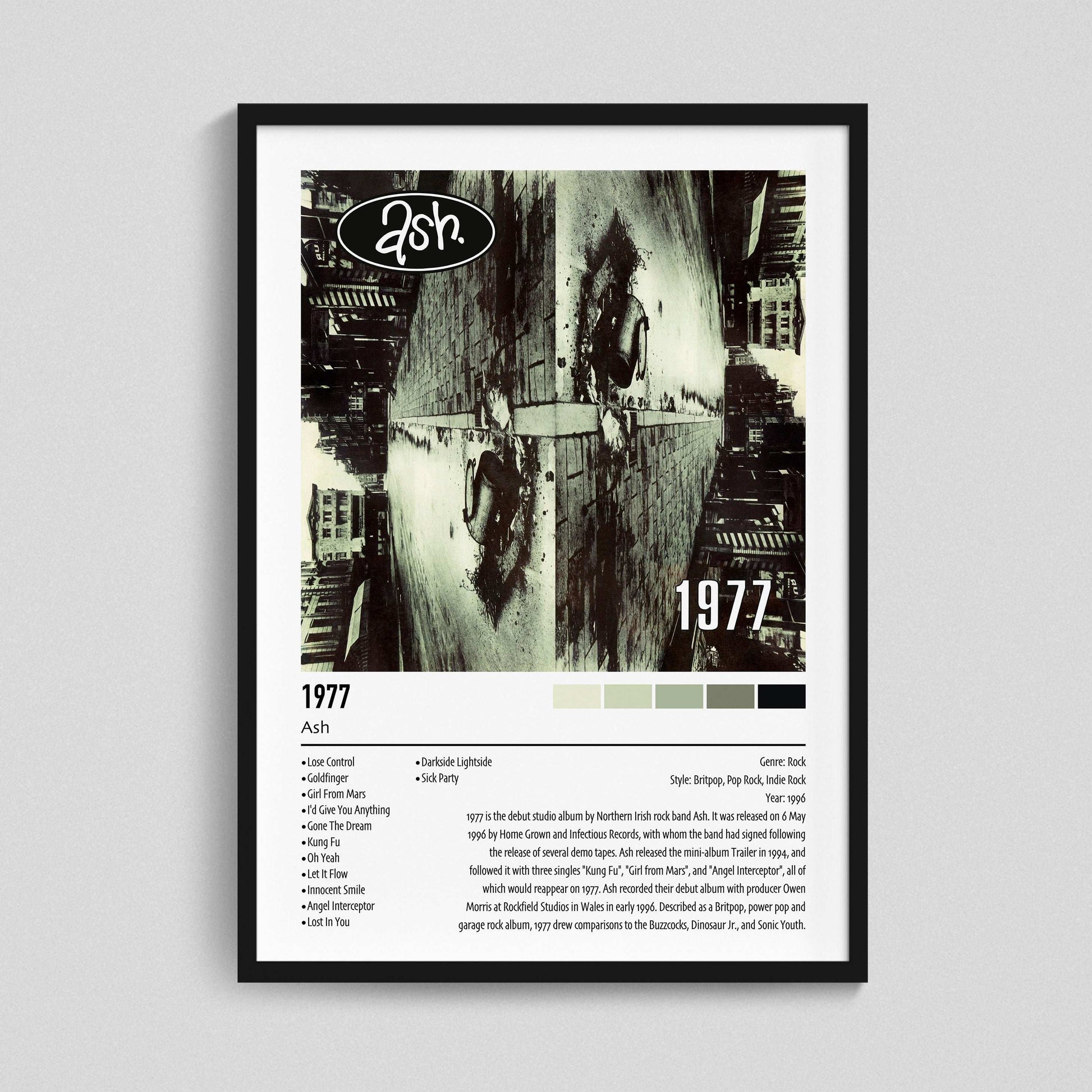 Ash | 1977 | Custom Album Cover Poster Print