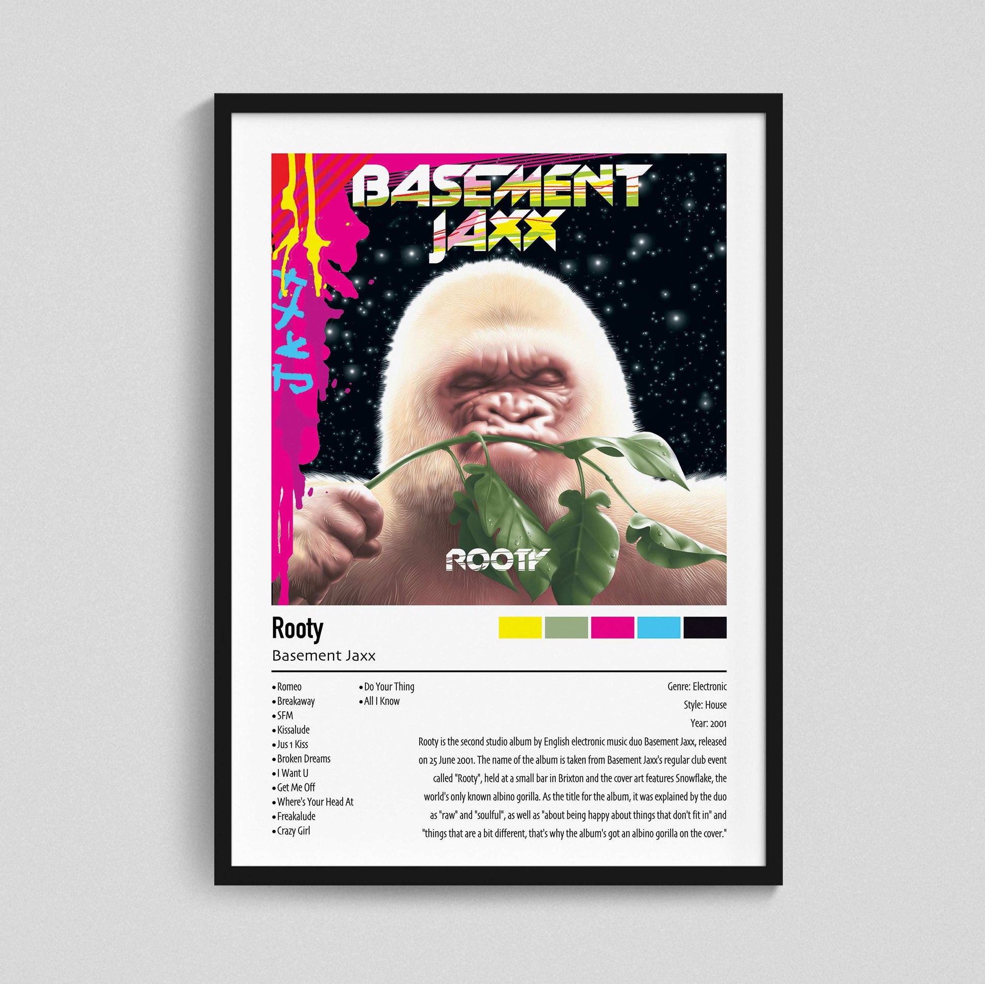 Basement Jaxx | Rooty | Custom Album Cover Poster Print