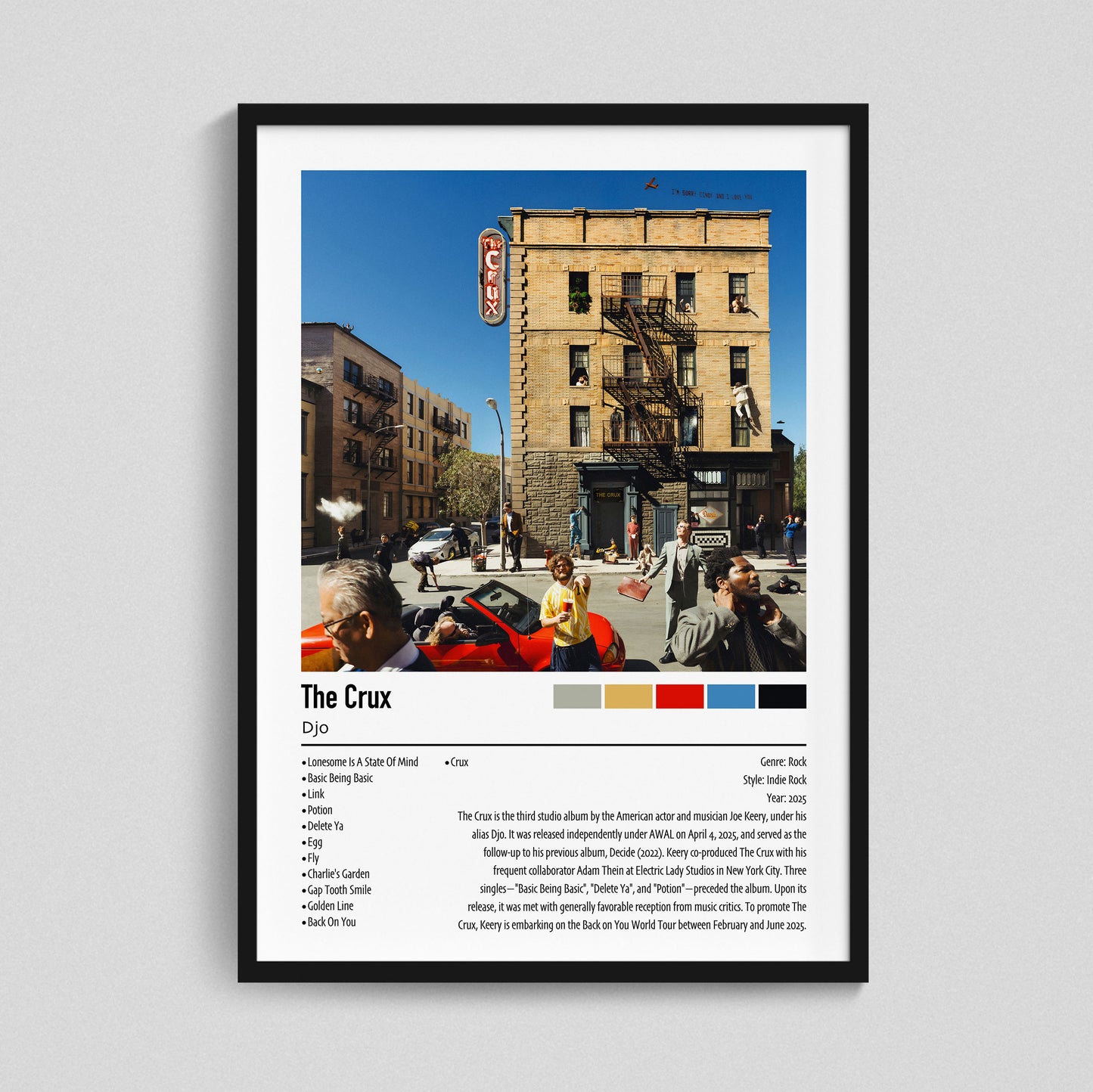 Djo | The Crux | Custom Album Cover Poster Print