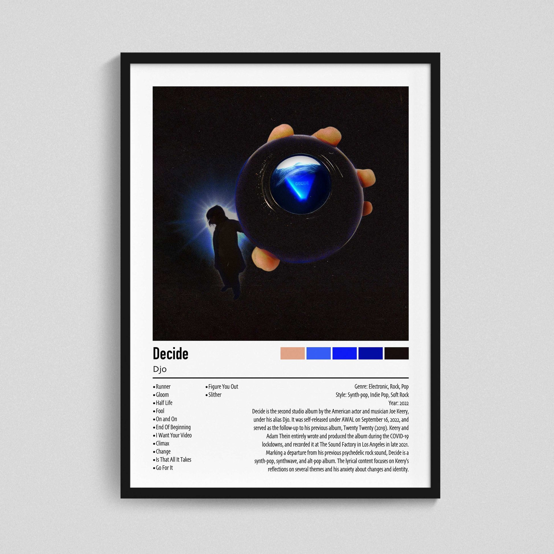 Djo | Decide | Custom Album Cover Poster Print