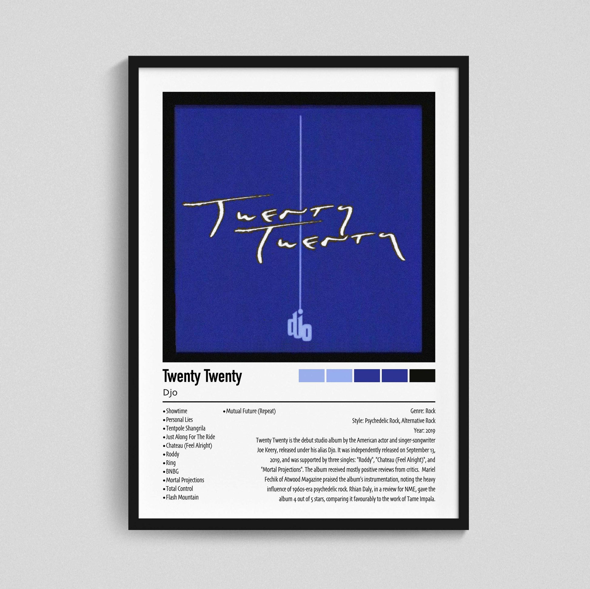 Djo | Twenty Twenty | Custom Album Cover Poster Print