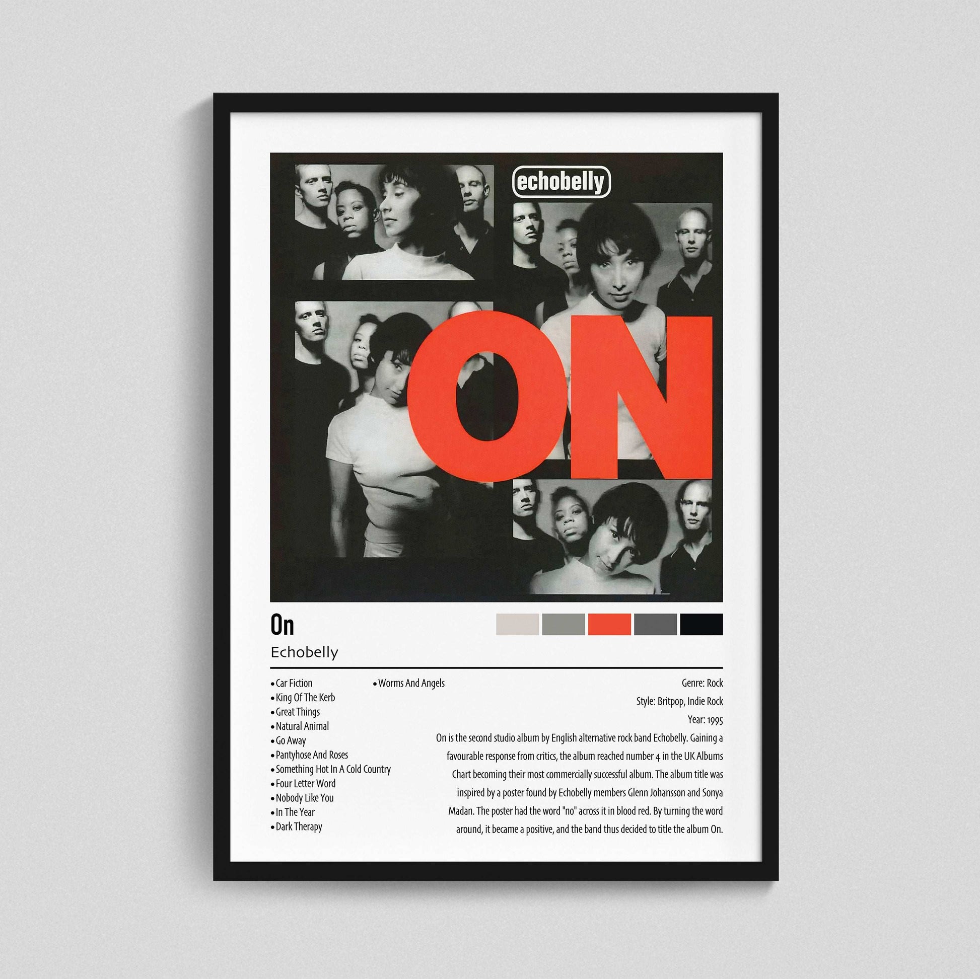 Echobelly | On | Custom Album Cover Poster Print