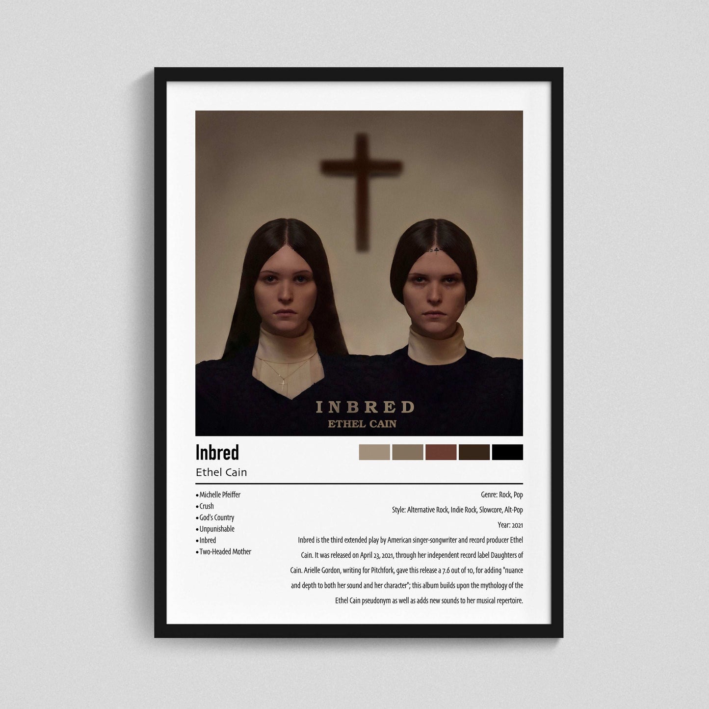 Ethel Cain | Inbred | Custom Album Cover Poster Print