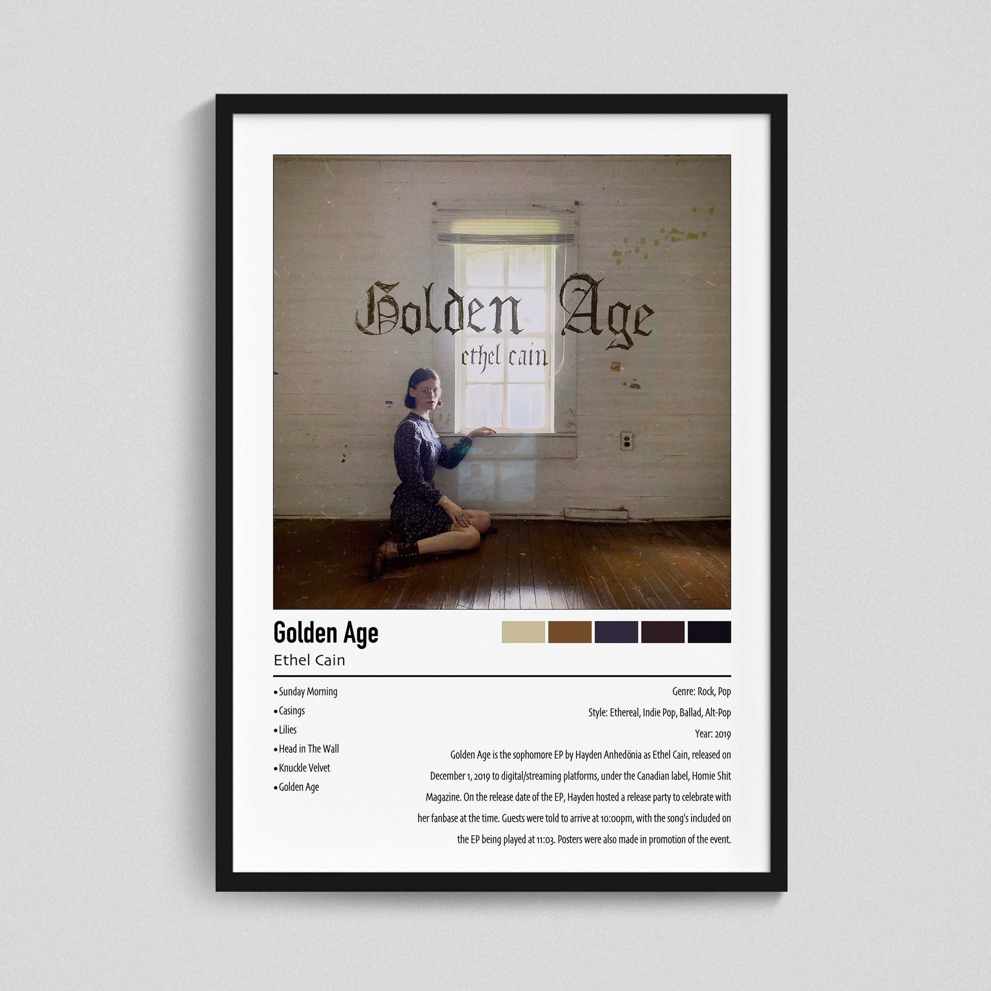 Ethel Cain | Golden Age | Custom Album Cover Poster Print