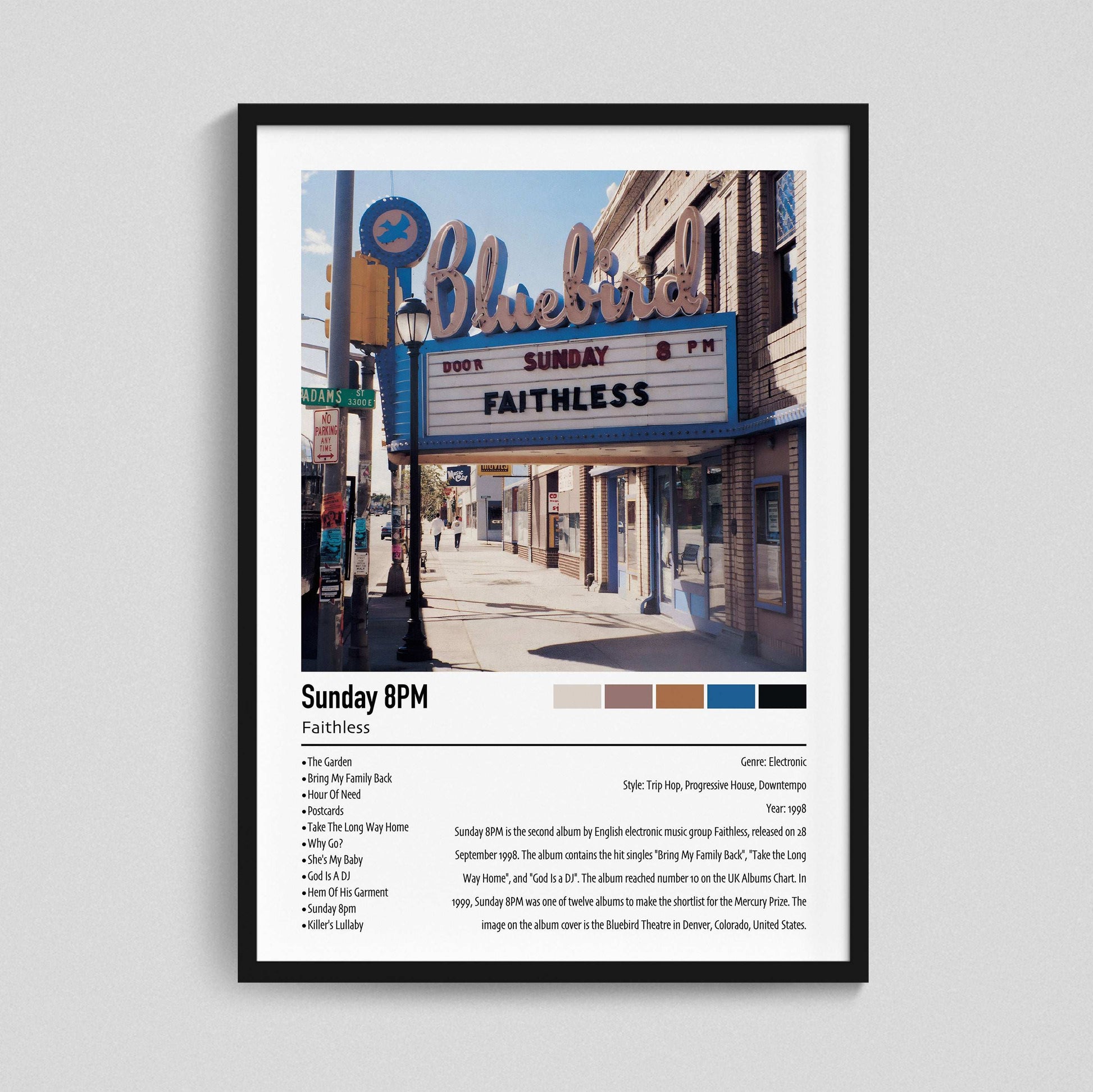 Faithless | Sunday 8PM | Custom Album Cover Poster Print