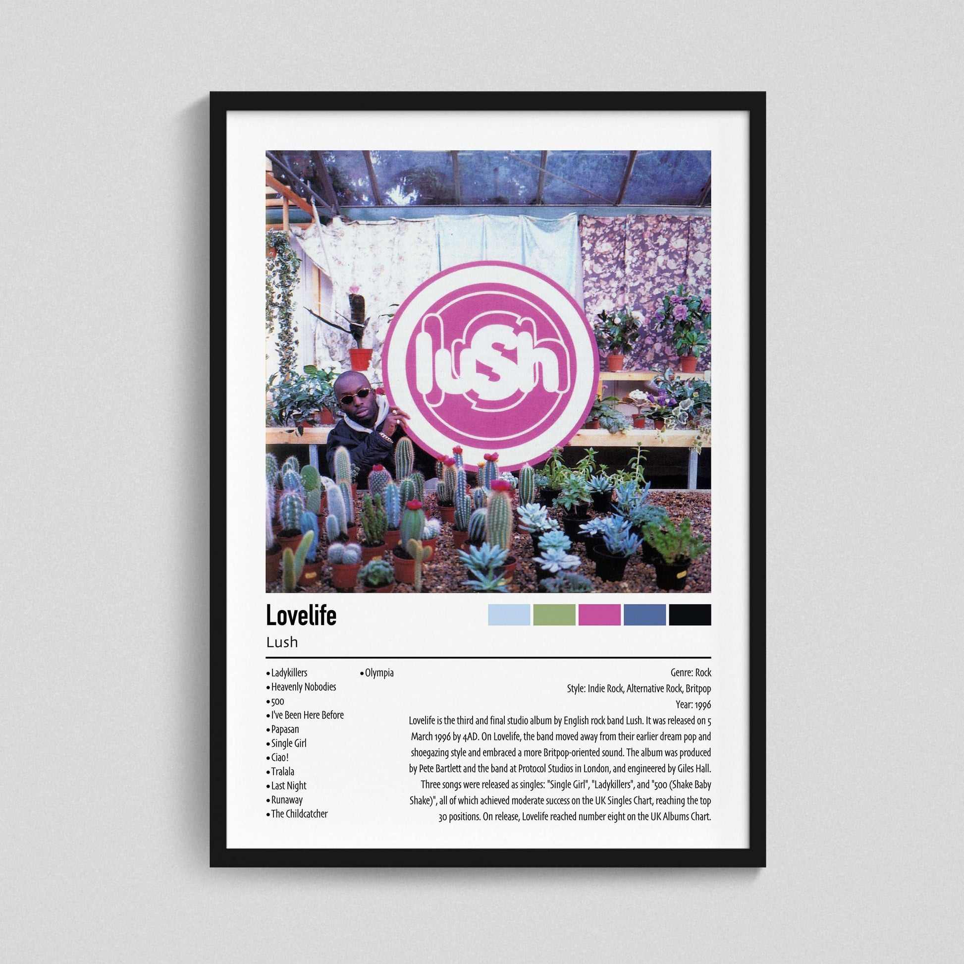 Lush | Lovelife | Custom Album Cover Poster Print