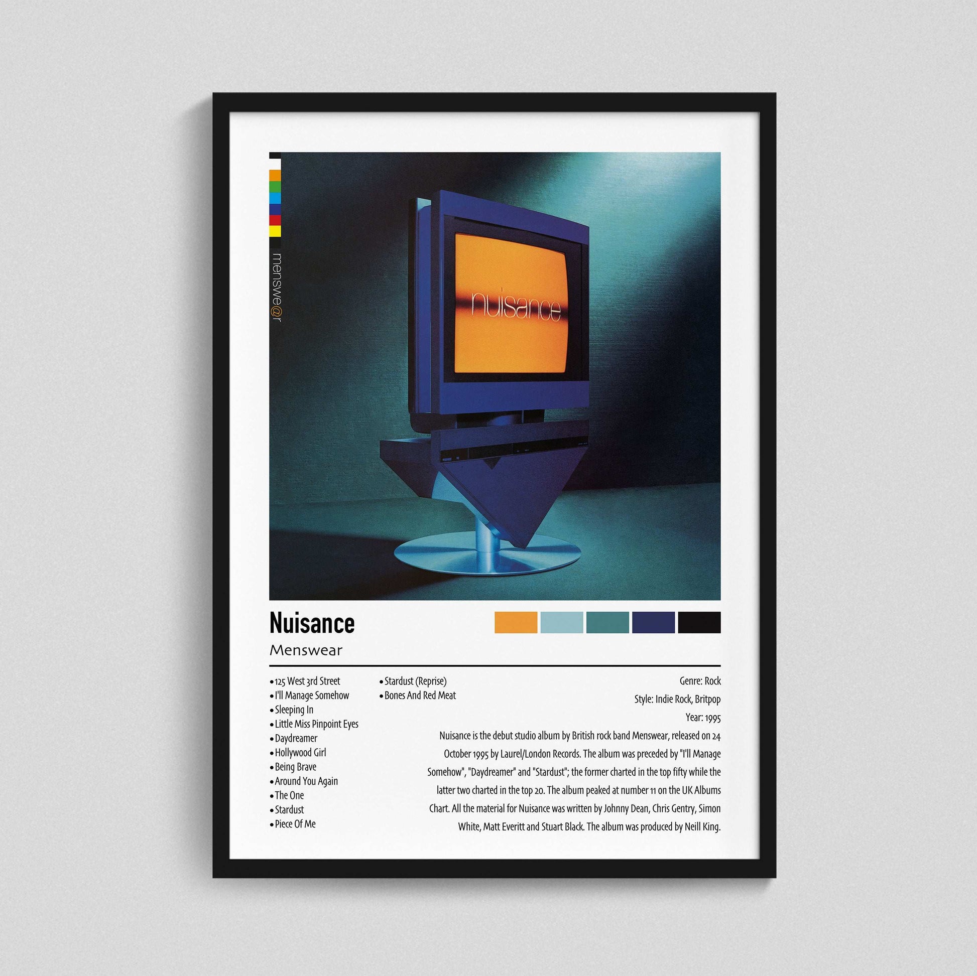 Menswear | Nuisance | Custom Album Cover Poster Print