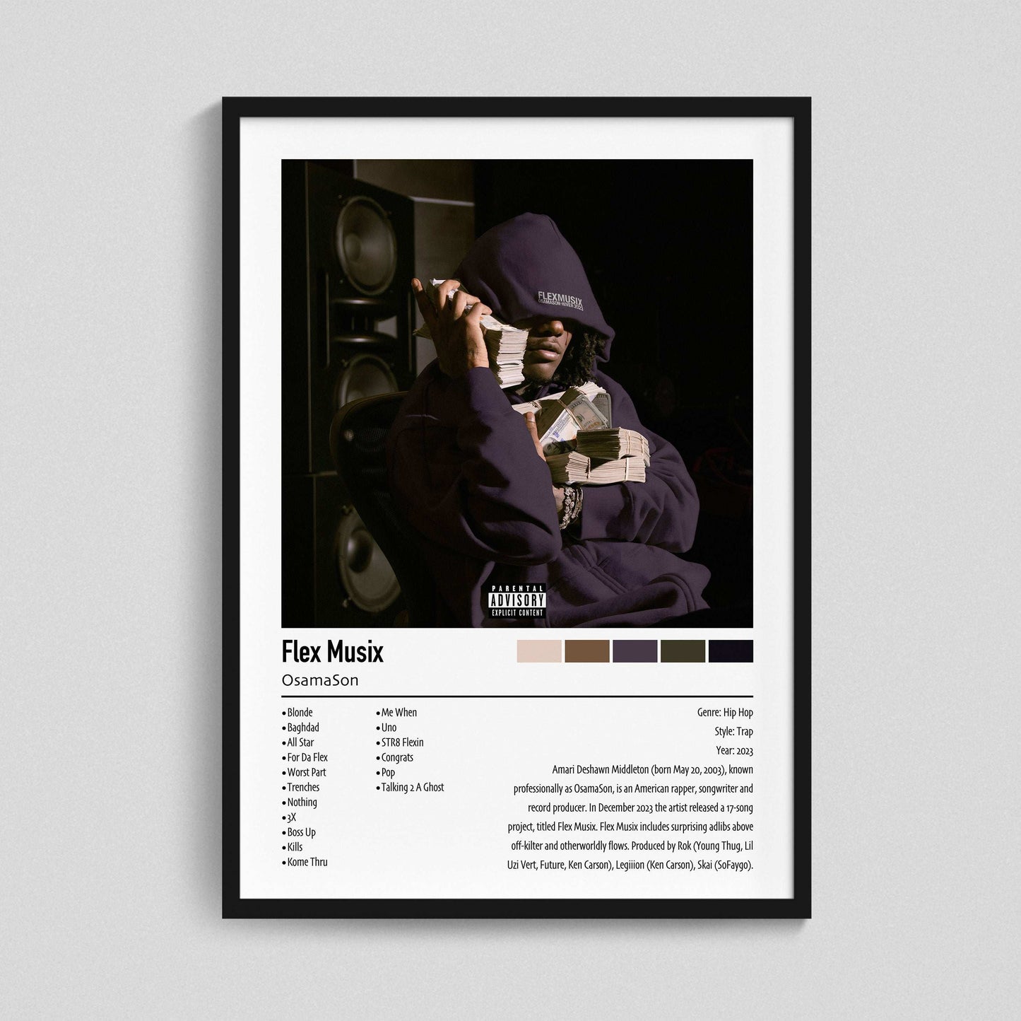 OsamaSon | Flex Musix | Custom Album Cover Poster Print