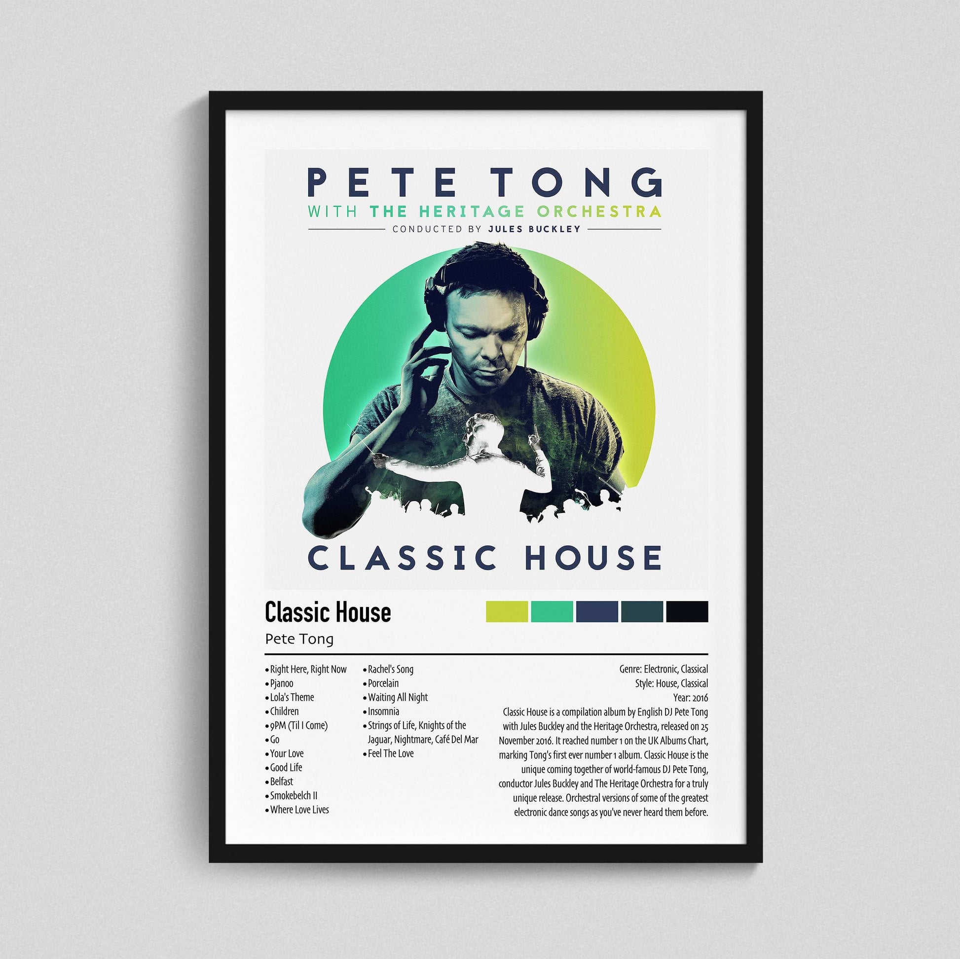 Pete Tong | Classic House | Custom Album Cover Poster Print