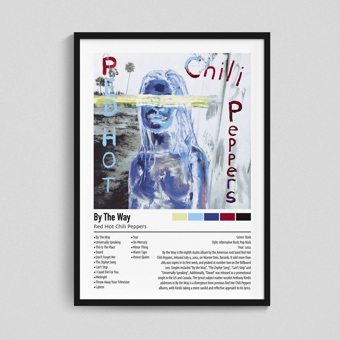 Red Hot Chill Peppers | By The Way | Custom Album Cover Poster Print