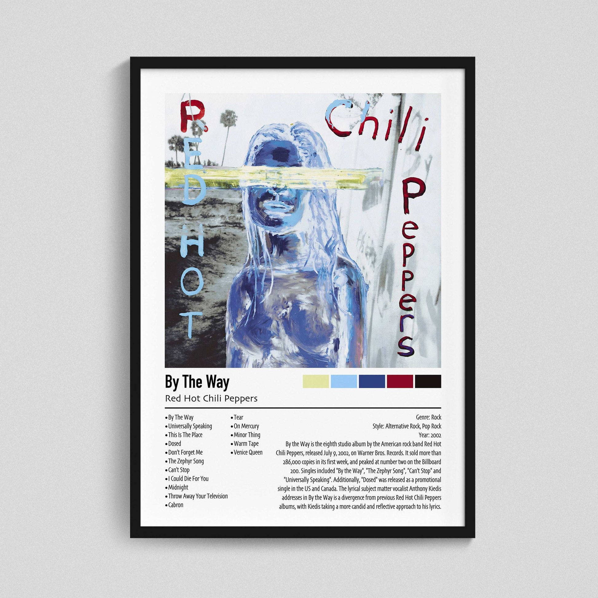 Red Hot Chill Peppers | By The Way | Custom Album Cover Poster Print