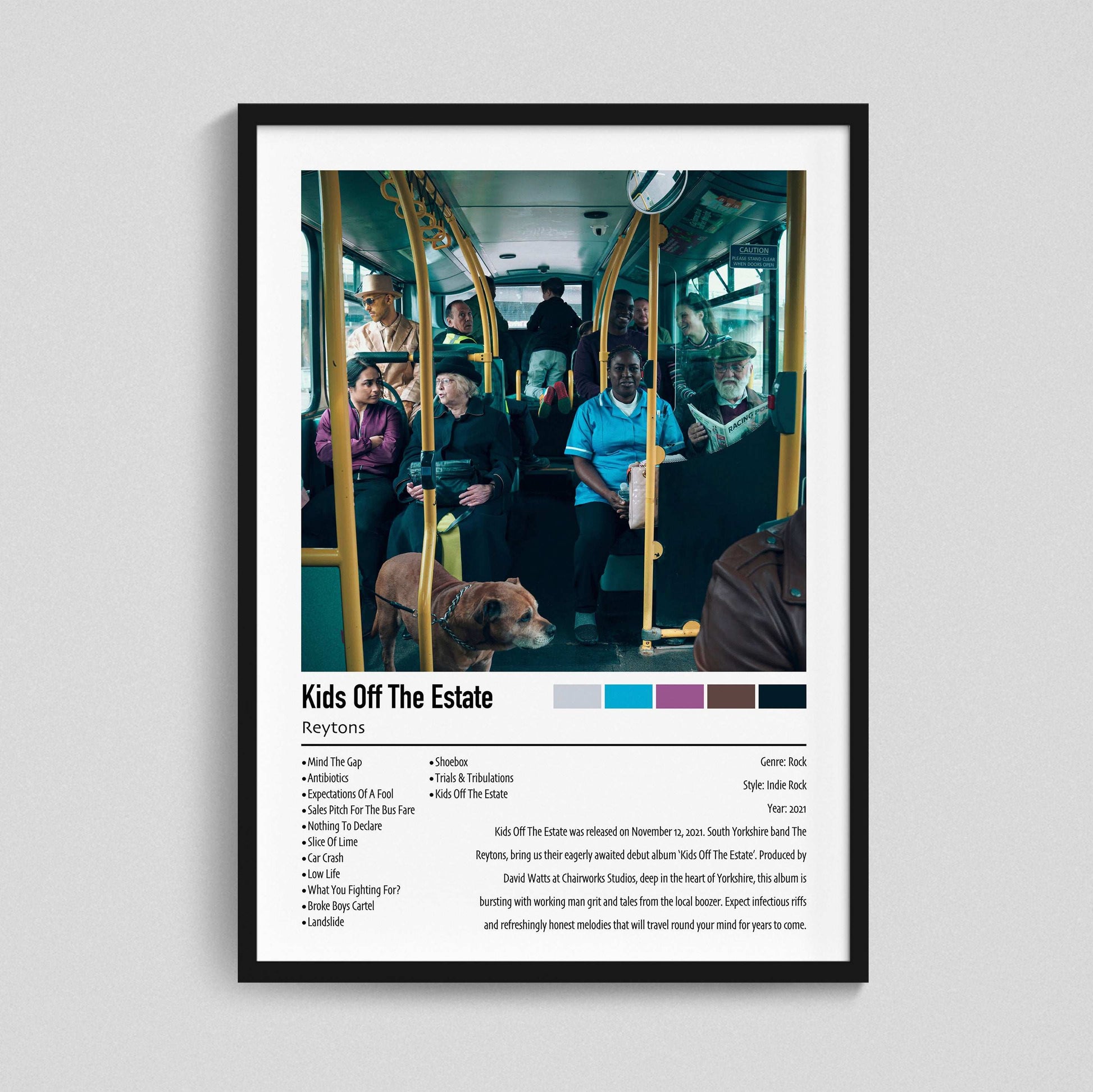 Reytons | Kids Off The Estate | Custom Album Cover Poster Print