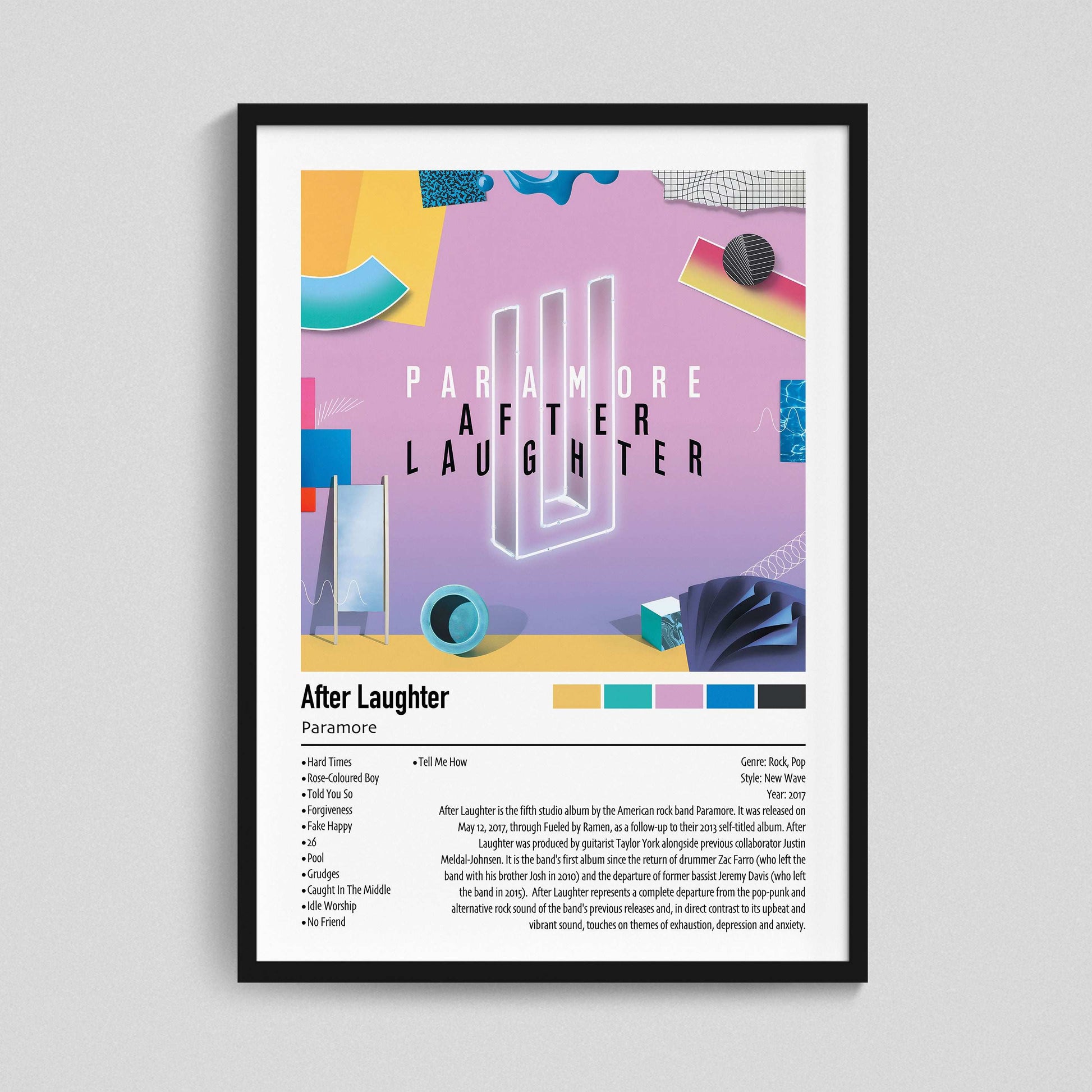 Paramore | After Laughter | Custom Album Cover Poster Print