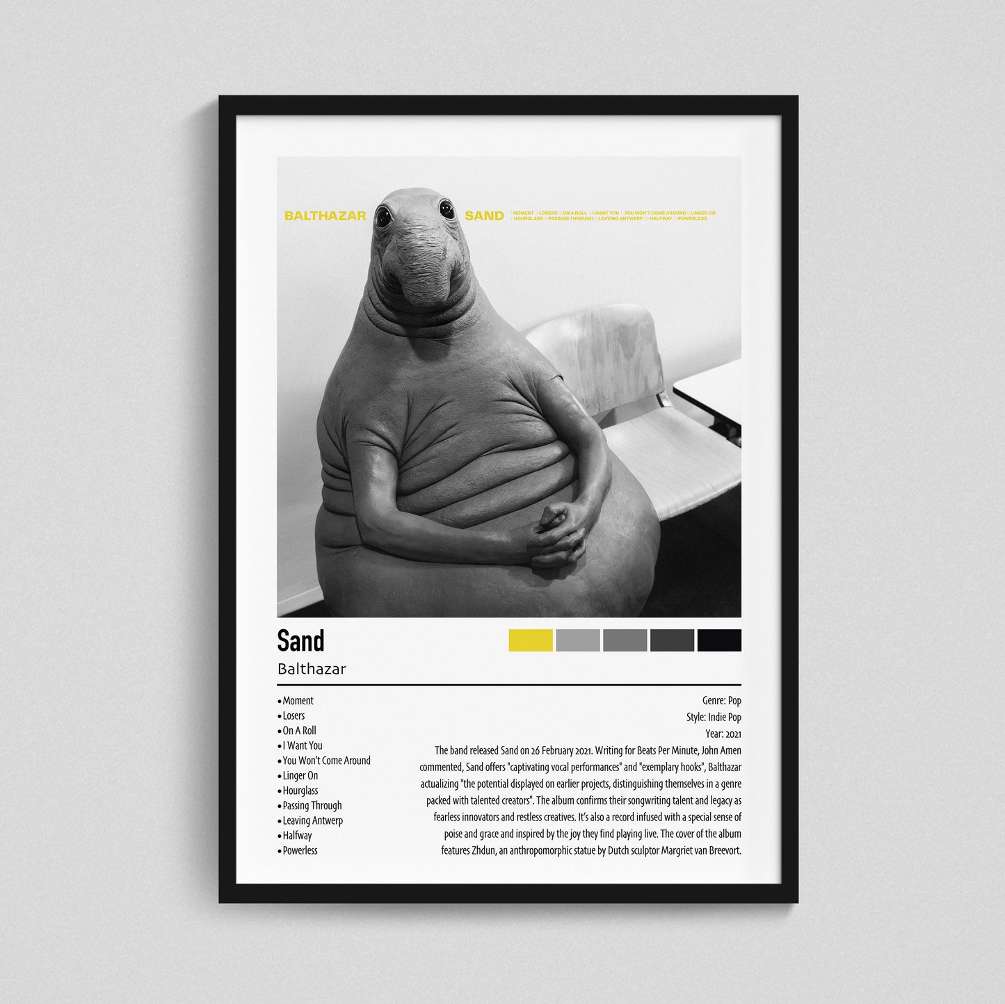 Balthazar | Sand | Custom Album Cover Poster Print